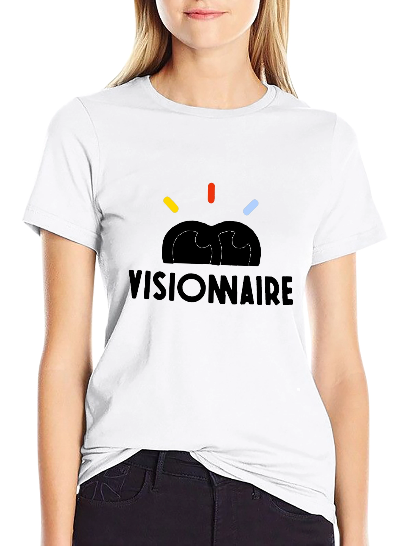 Visionnaire Graphic Black T-Shirt