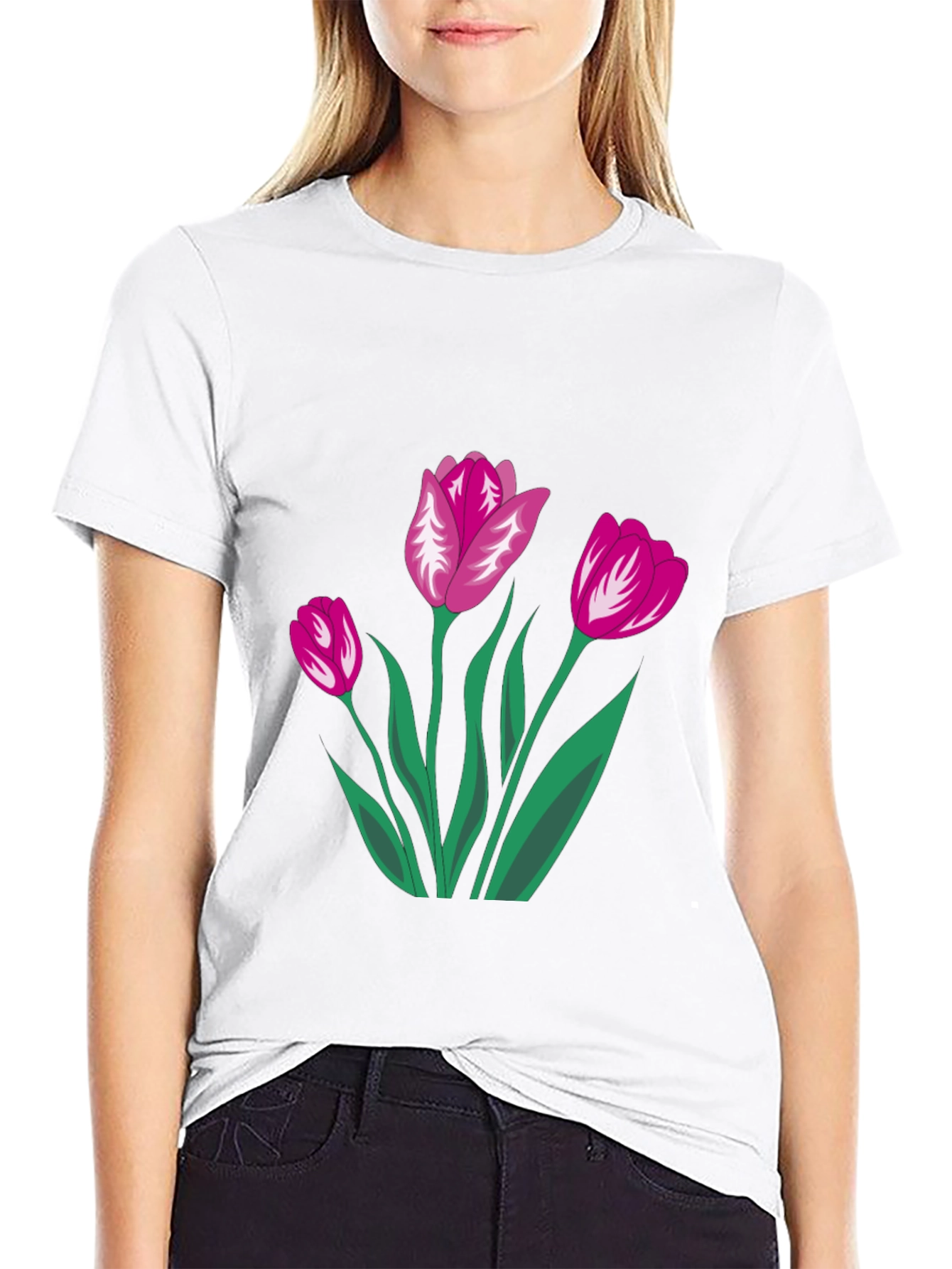 Floral Print Tee - Stylish Casual Wear