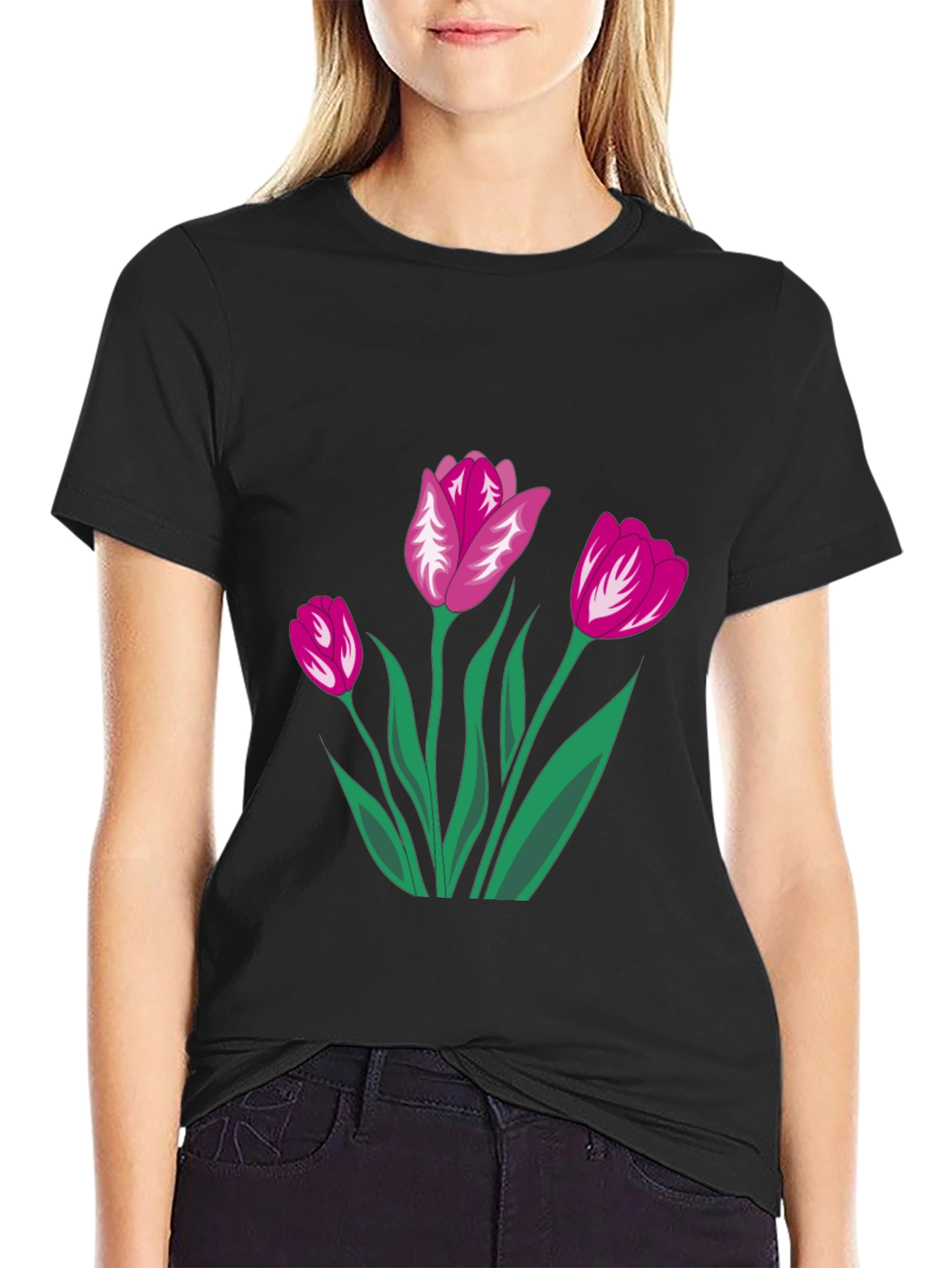 Floral Print Tee - Stylish Casual Wear