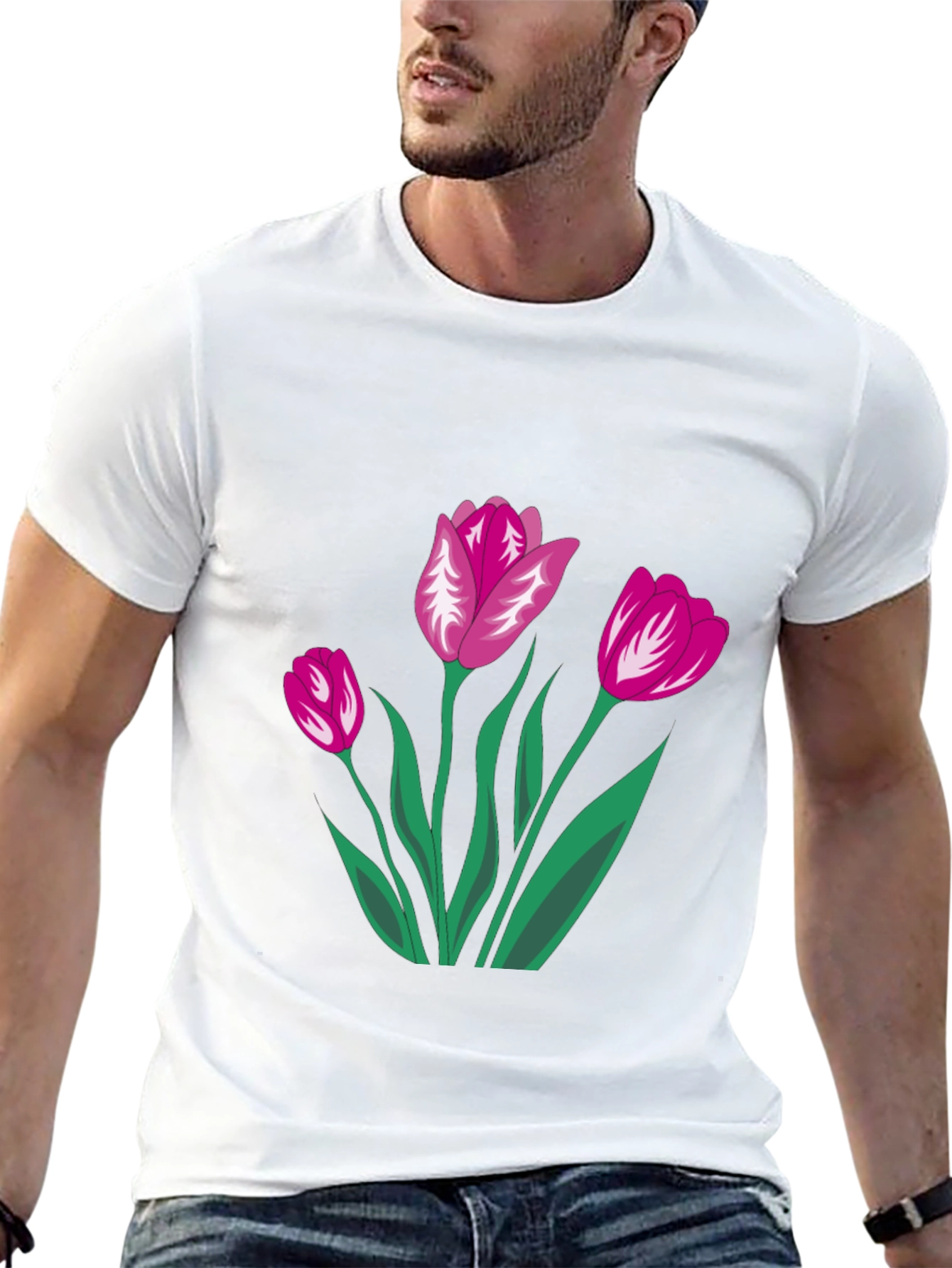 Floral Print Tee - Stylish Casual Wear