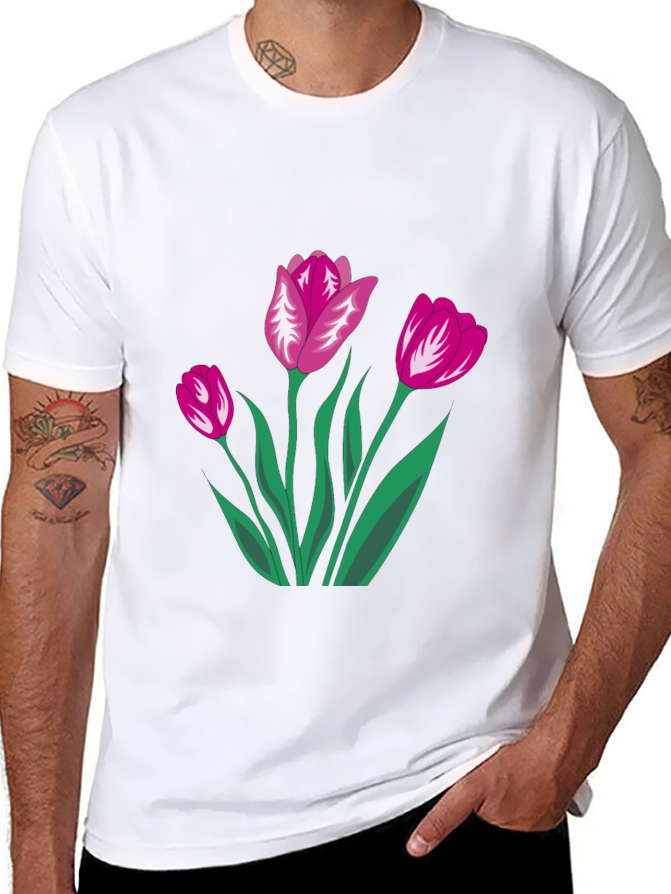 Floral Print Tee - Stylish Casual Wear