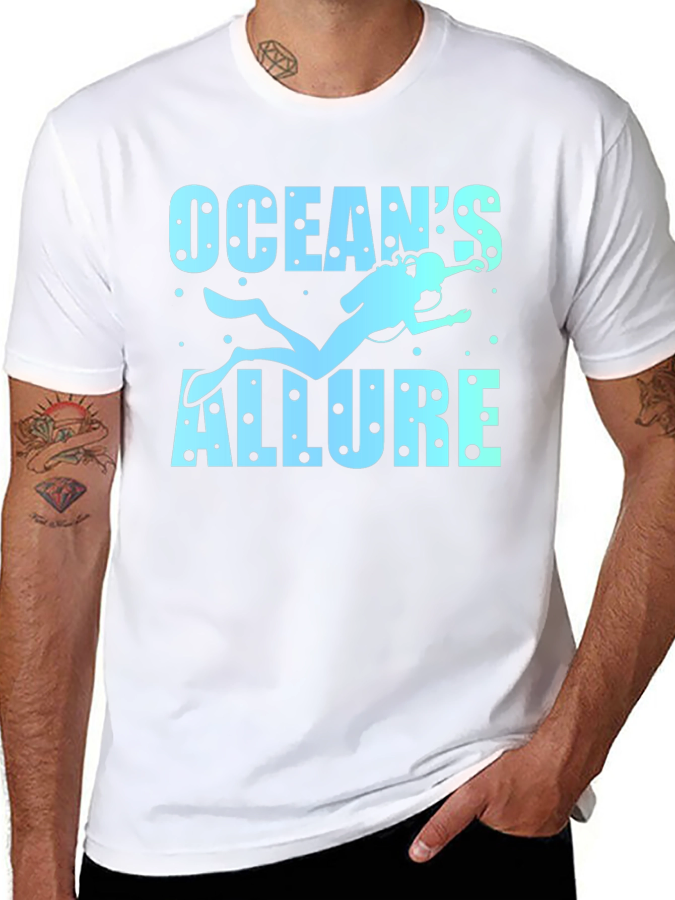 Oceans Allure Diver Graphic T-Shirt