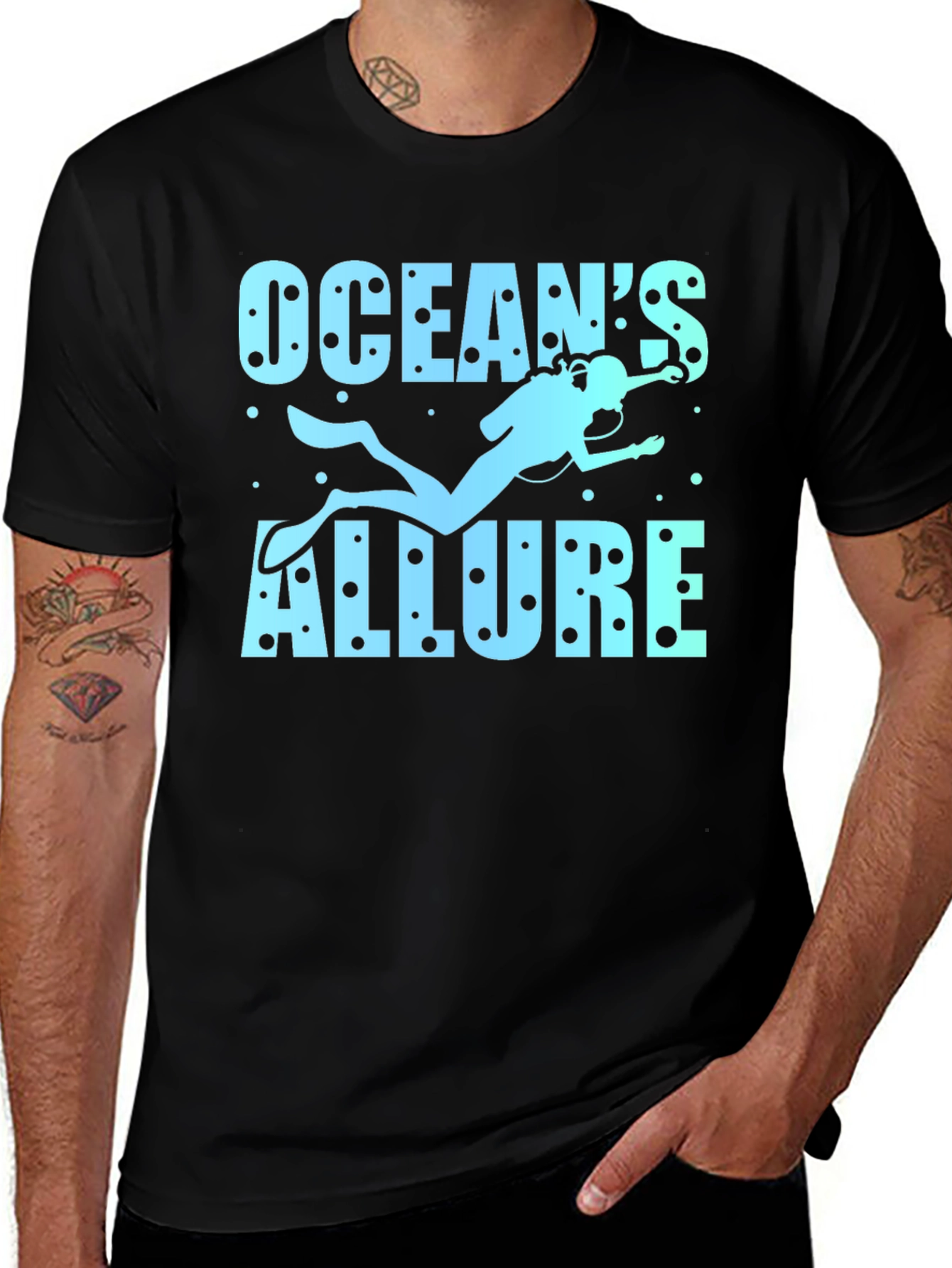 Oceans Allure Diver Graphic T-Shirt