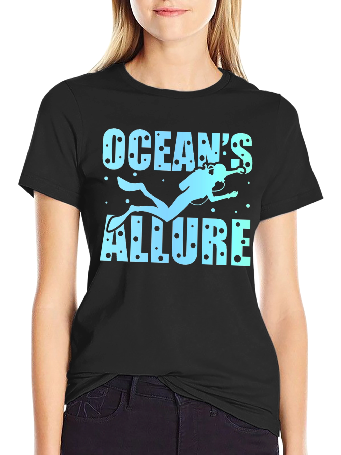 Oceans Allure Diver Graphic T-Shirt