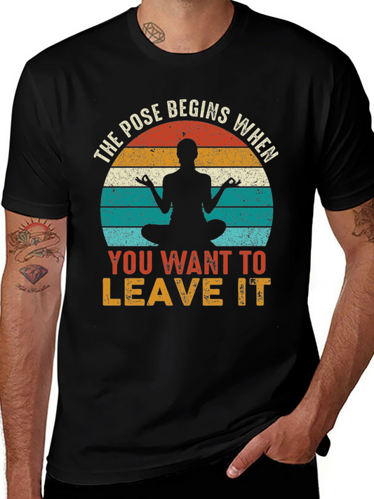 Yoga Pose Begins Tee - Zen Meditation T-Shirt