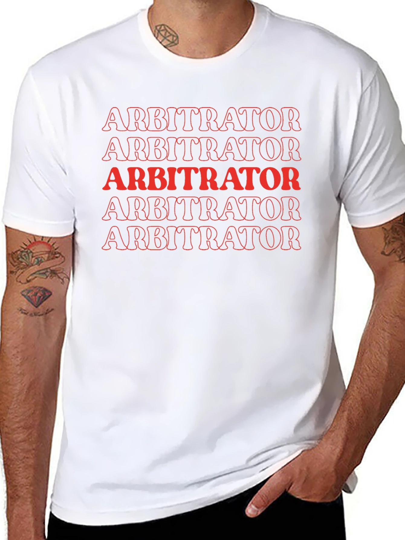 Arbitrator Graphic Tee - Bold Statement T-Shirt