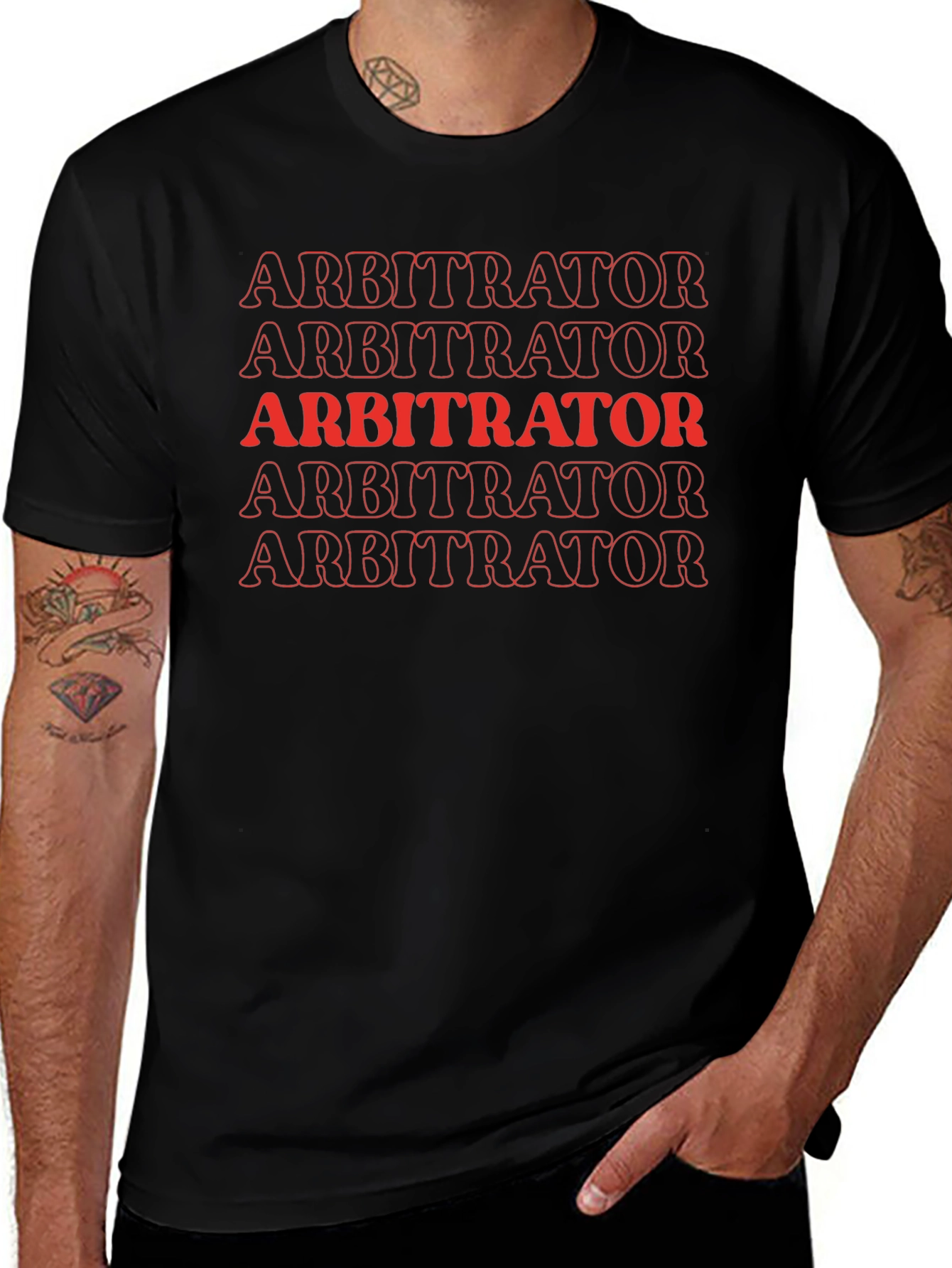 Arbitrator Graphic Tee - Bold Statement T-Shirt