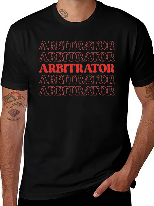 Arbitrator Graphic Tee - Bold Statement T-Shirt
