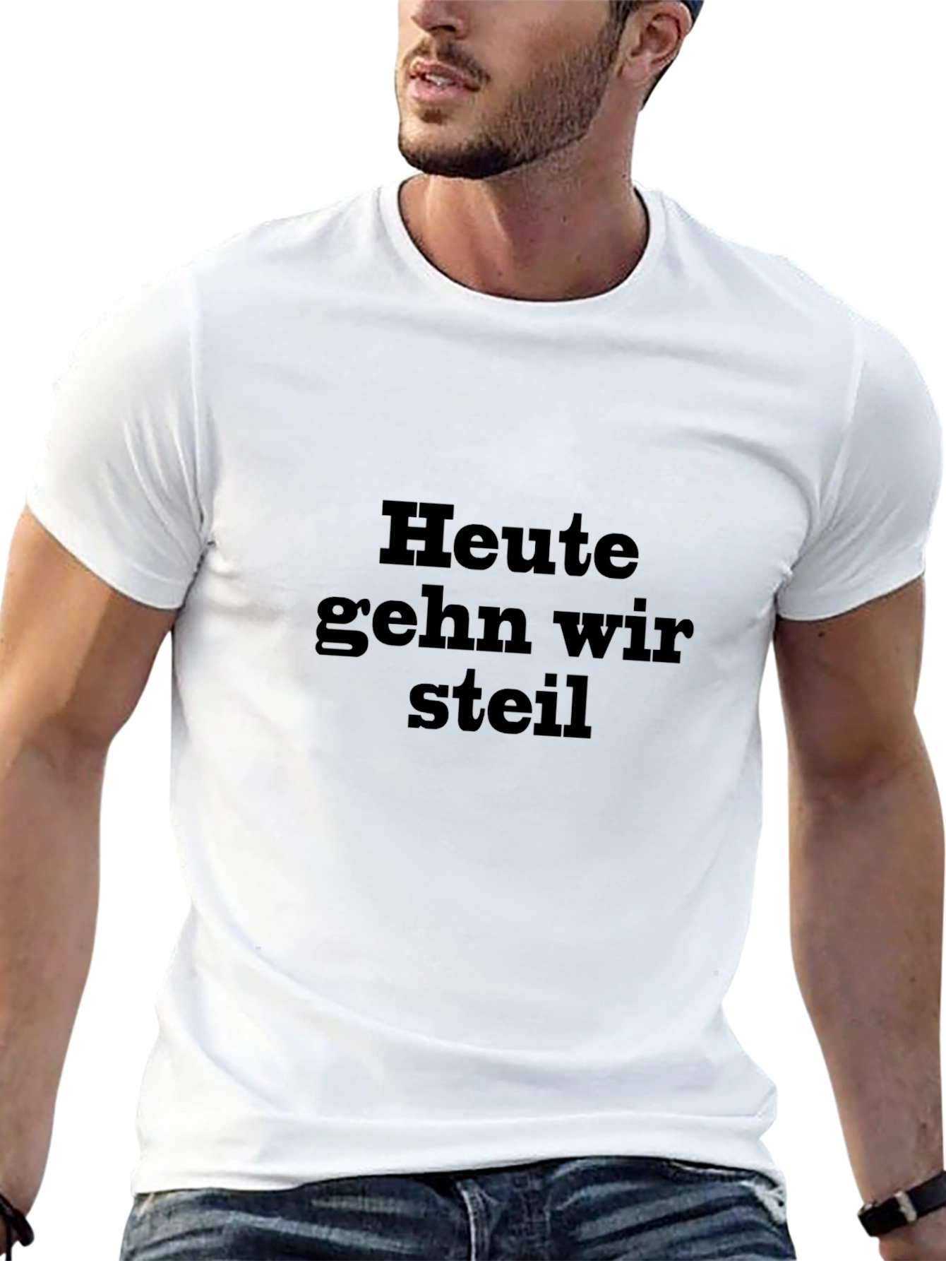 Heute Gehn Wir Steil Black T-Shirt