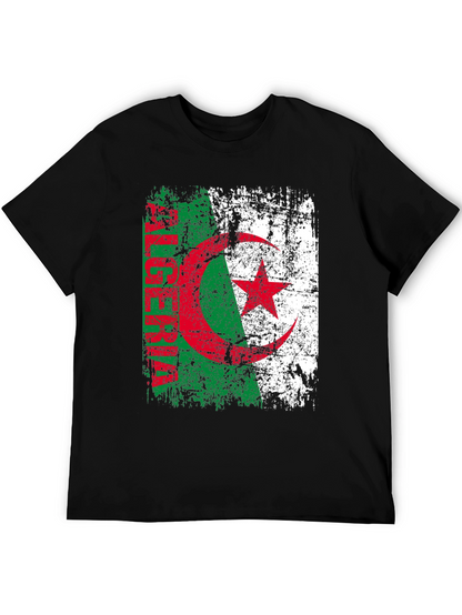 Algeria Flag T-Shirt - Distressed Design