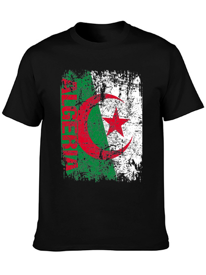 Algeria Flag T-Shirt - Distressed Design
