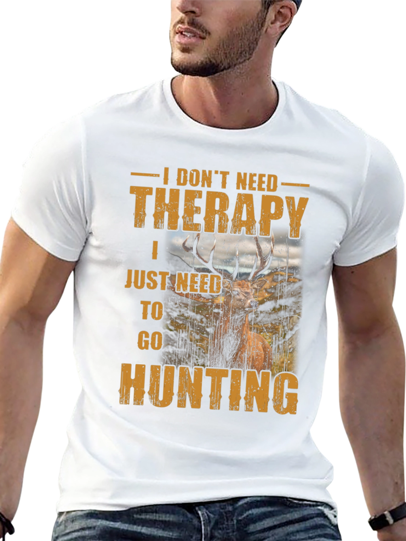 Hunting Therapy T-Shirt - Deer Graphic Tee