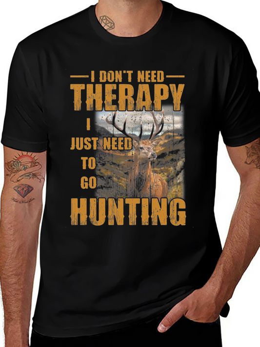 Hunting Therapy T-Shirt - Deer Graphic Tee