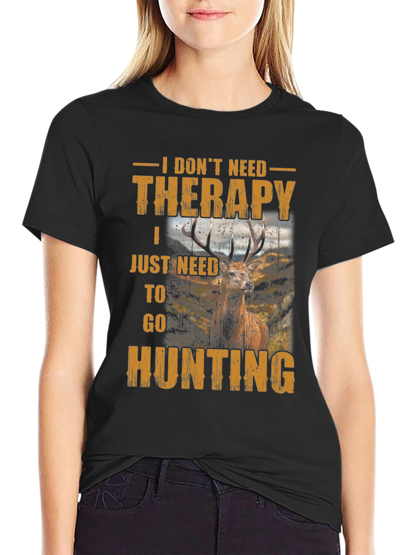 Hunting Therapy T-Shirt - Deer Graphic Tee