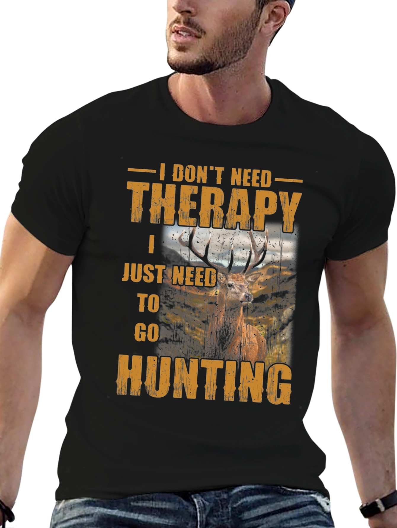 Hunting Therapy T-Shirt - Deer Graphic Tee