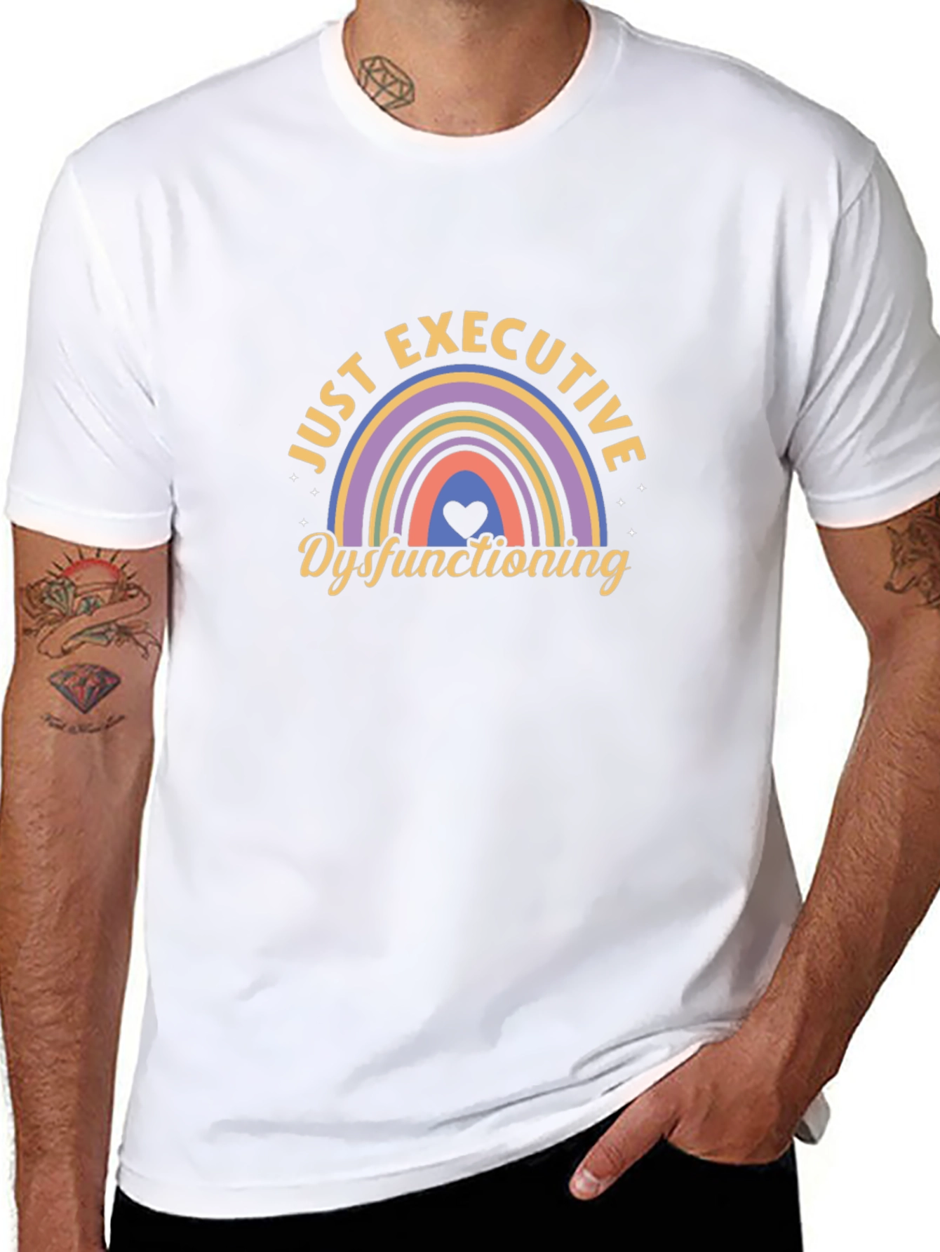 Executive Dysfunction Rainbow T-Shirt