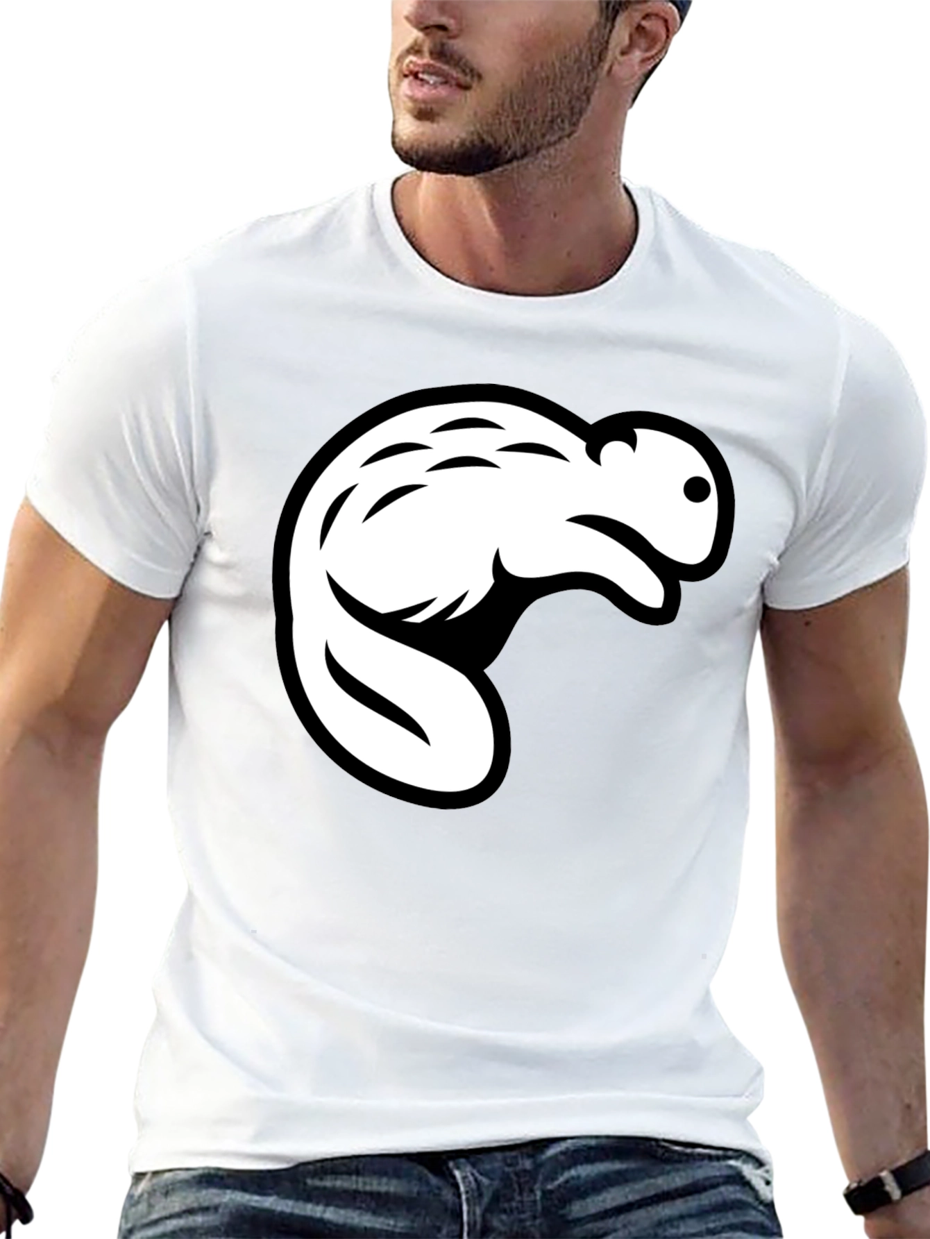 Beaver Graphic Tee - Mens Black T-Shirt