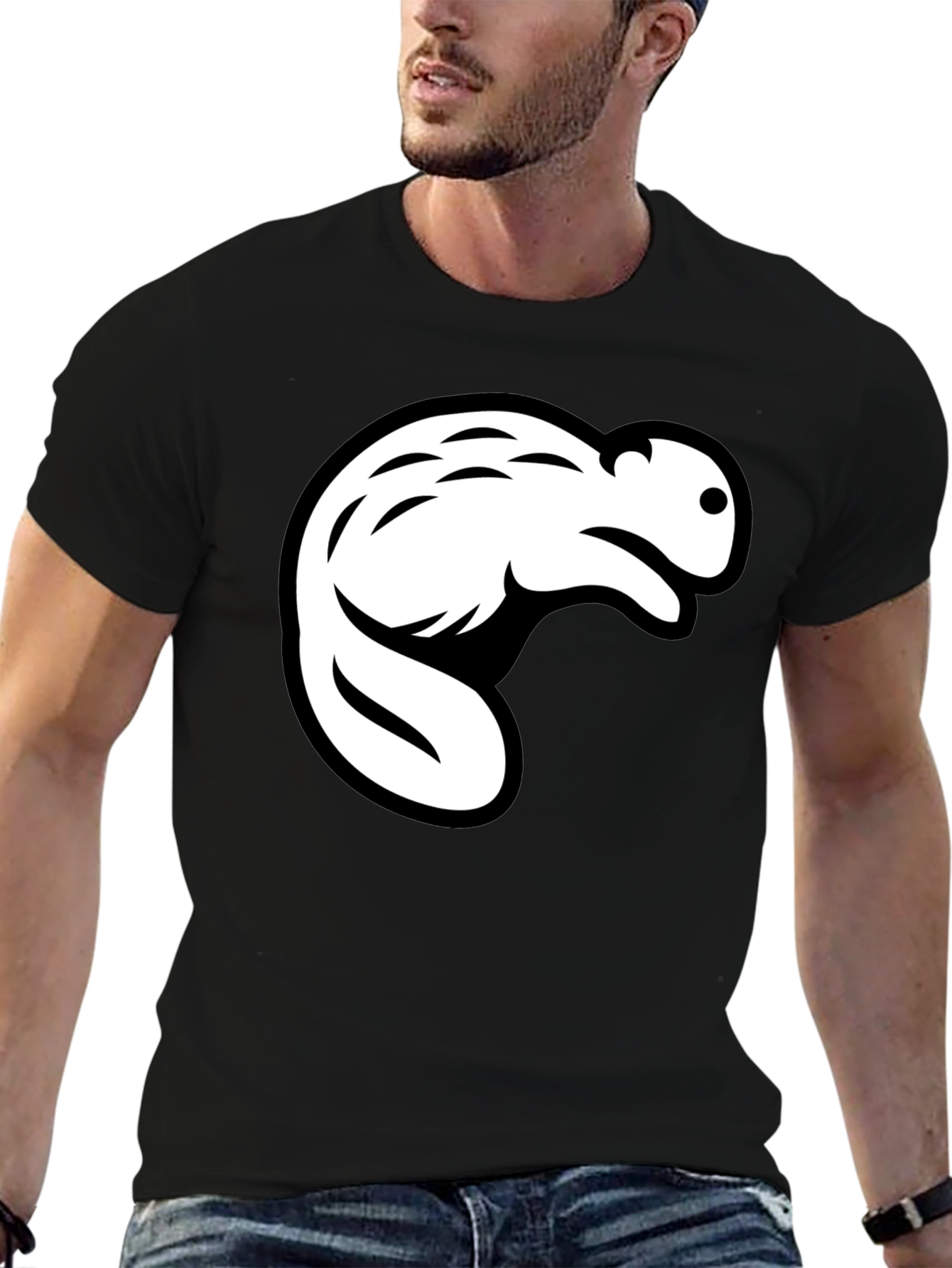 Beaver Graphic Tee - Mens Black T-Shirt