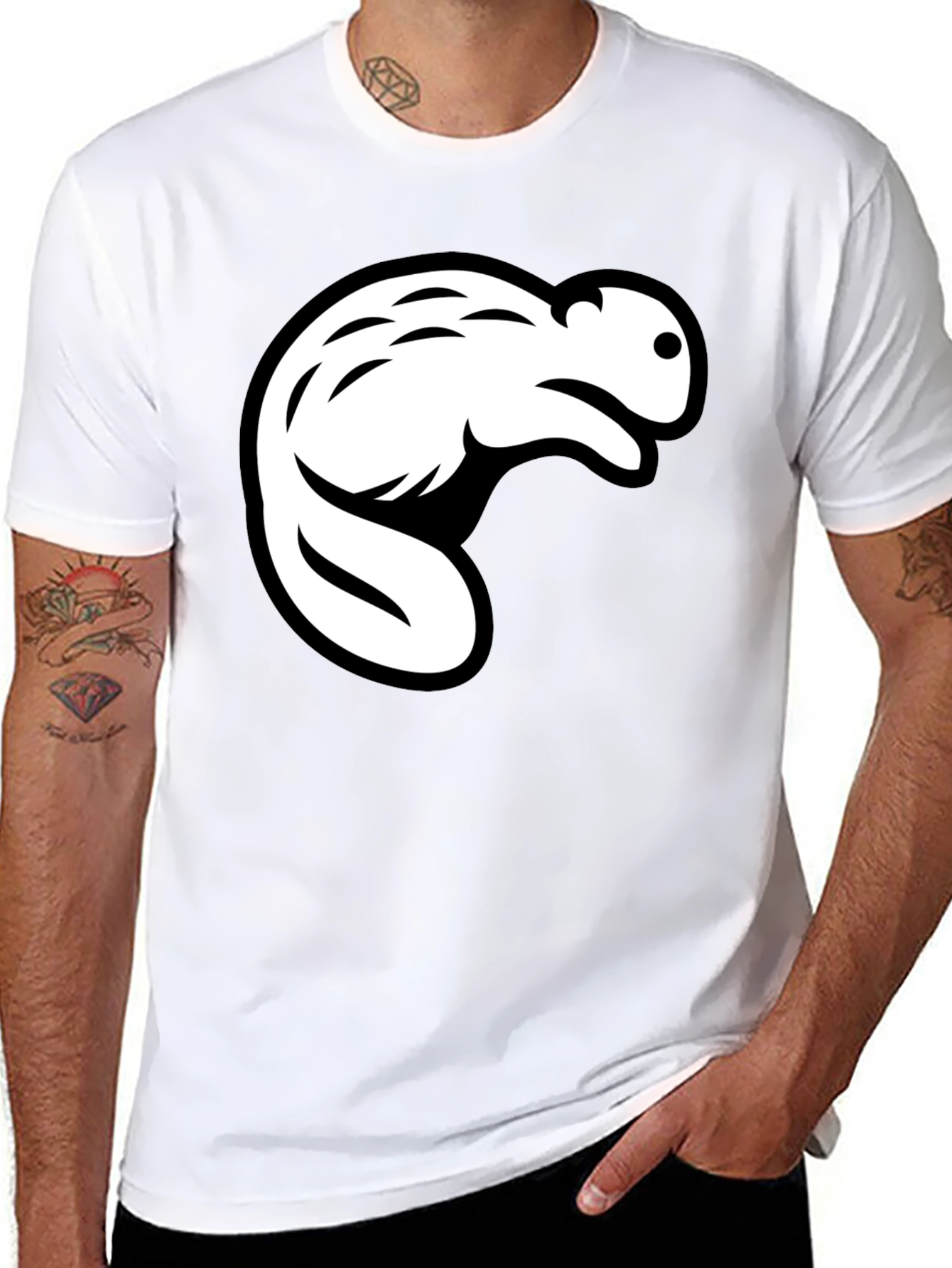 Beaver Graphic Tee - Mens Black T-Shirt