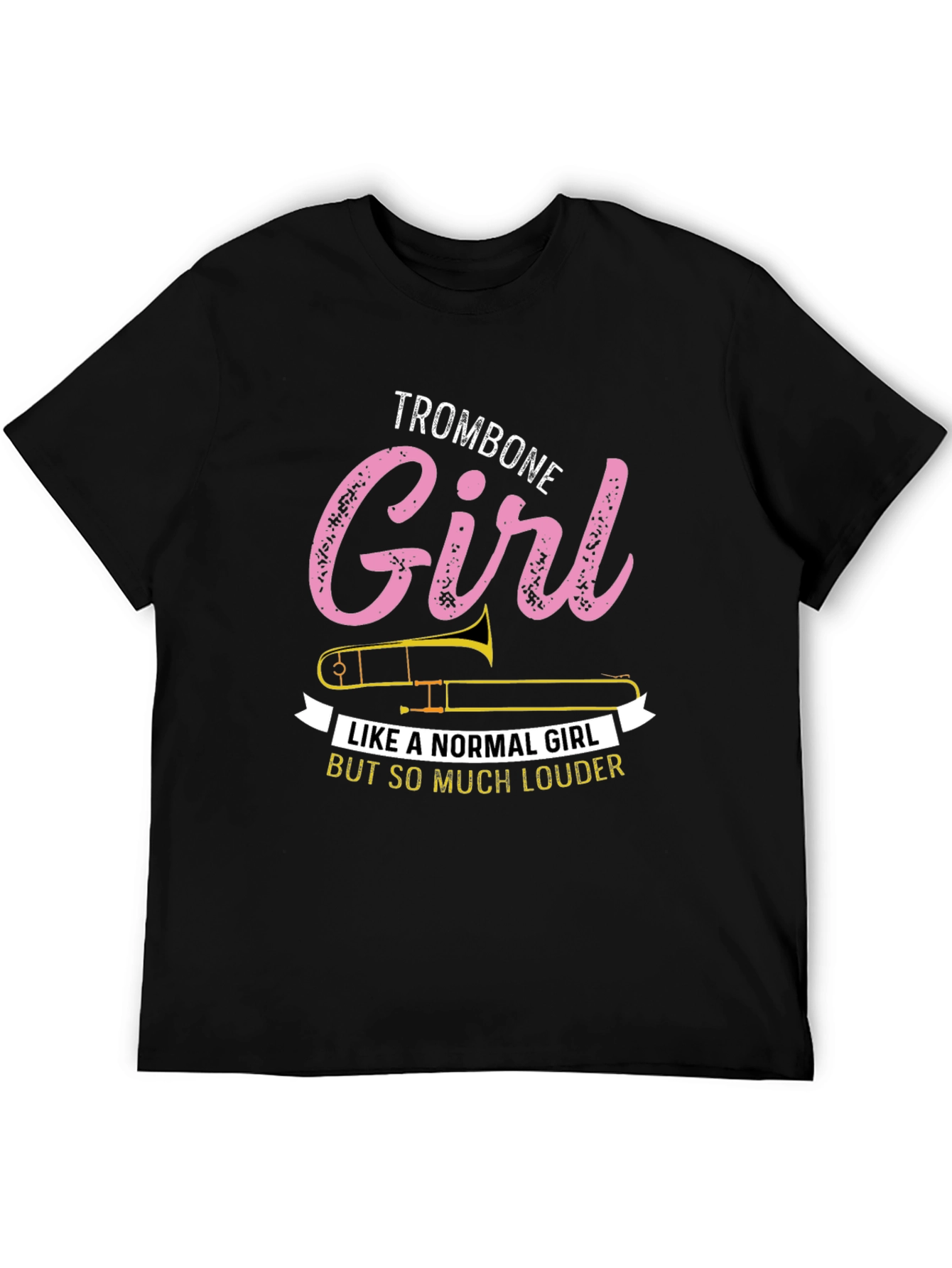 Trombone Girl T-Shirt - Musician Novelty Tee