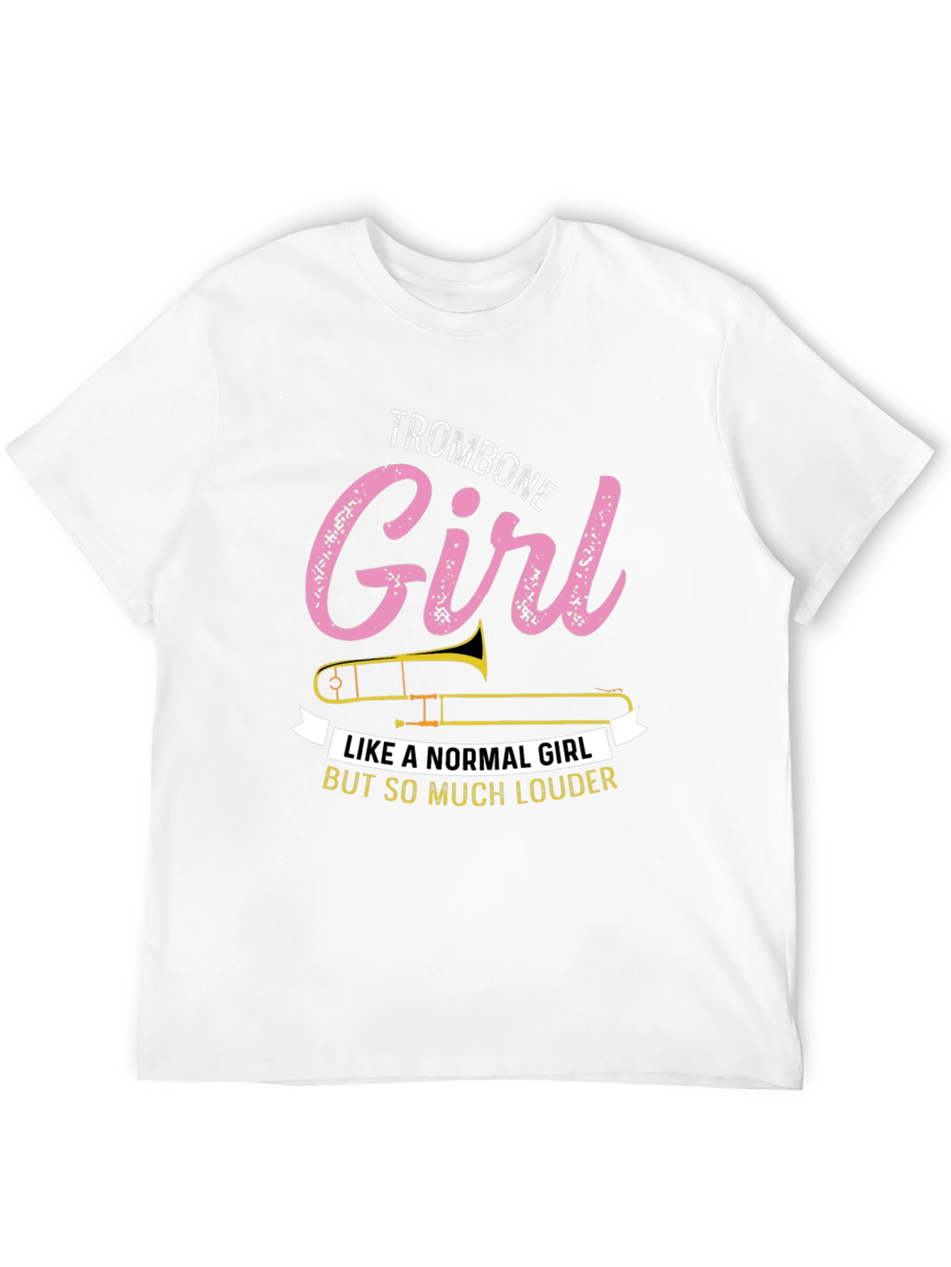 Trombone Girl T-Shirt - Musician Novelty Tee