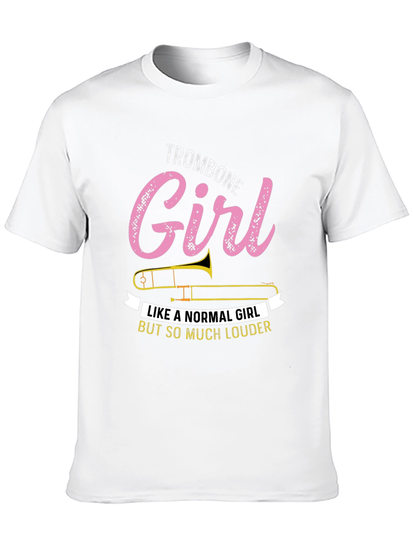 Trombone Girl T-Shirt - Musician Novelty Tee