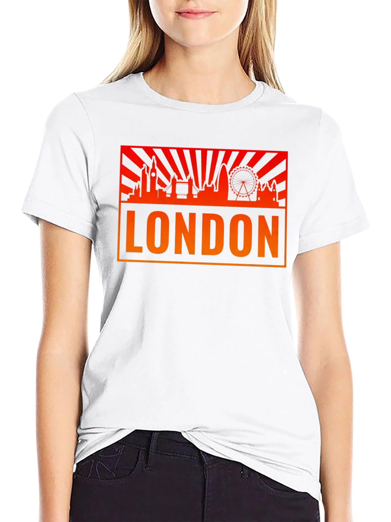 London Skyline Graphic T-Shirt - Black