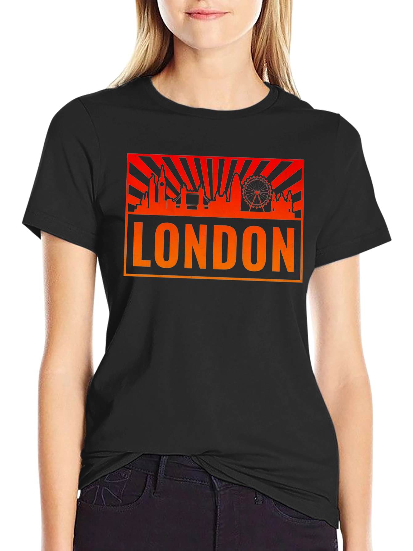London Skyline Graphic T-Shirt - Black
