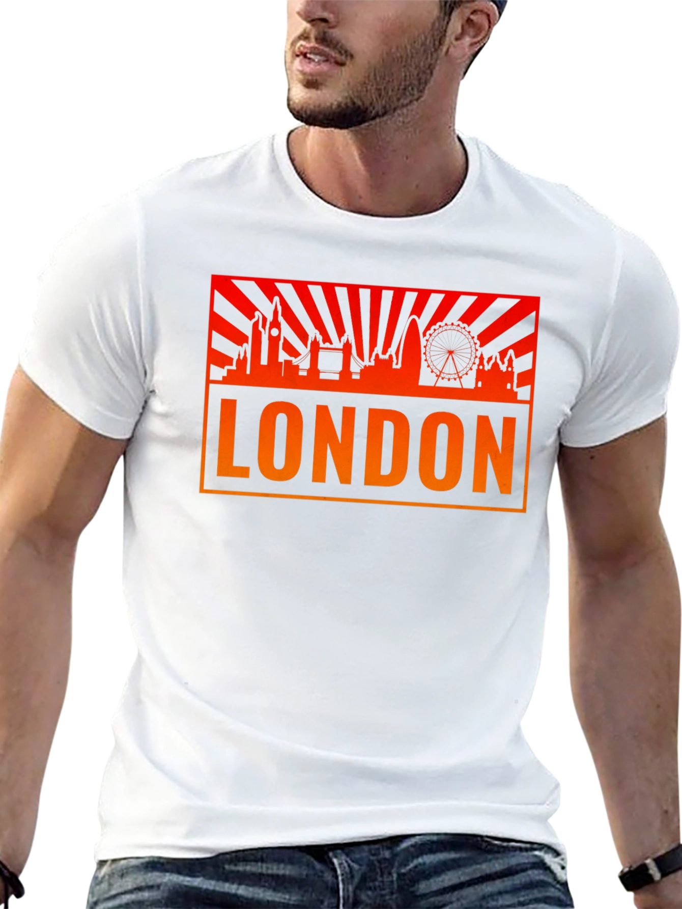 London Skyline Graphic T-Shirt - Black