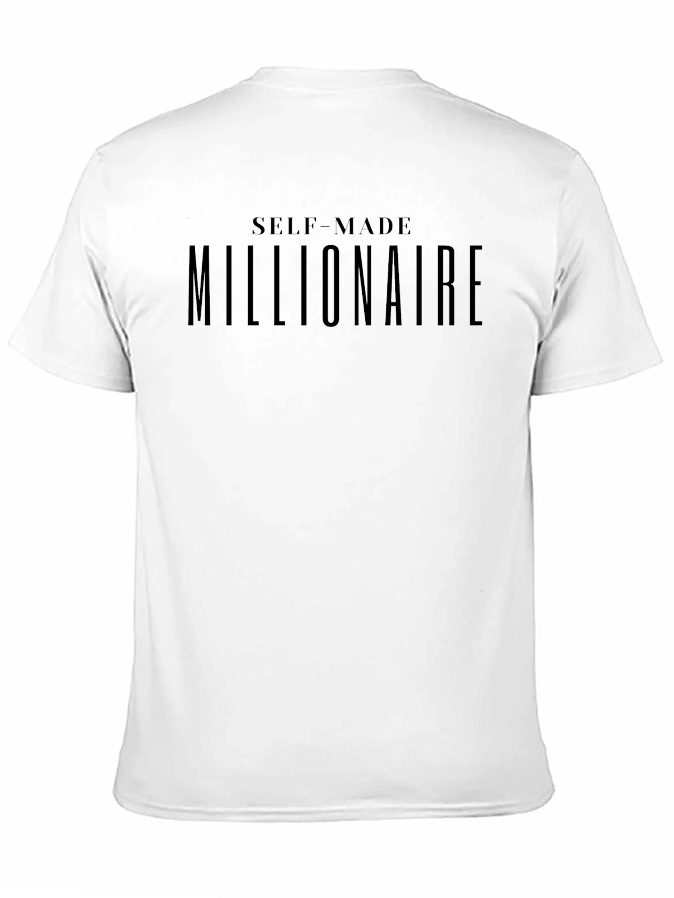 Self-Made Millionaire Black Graphic Tee