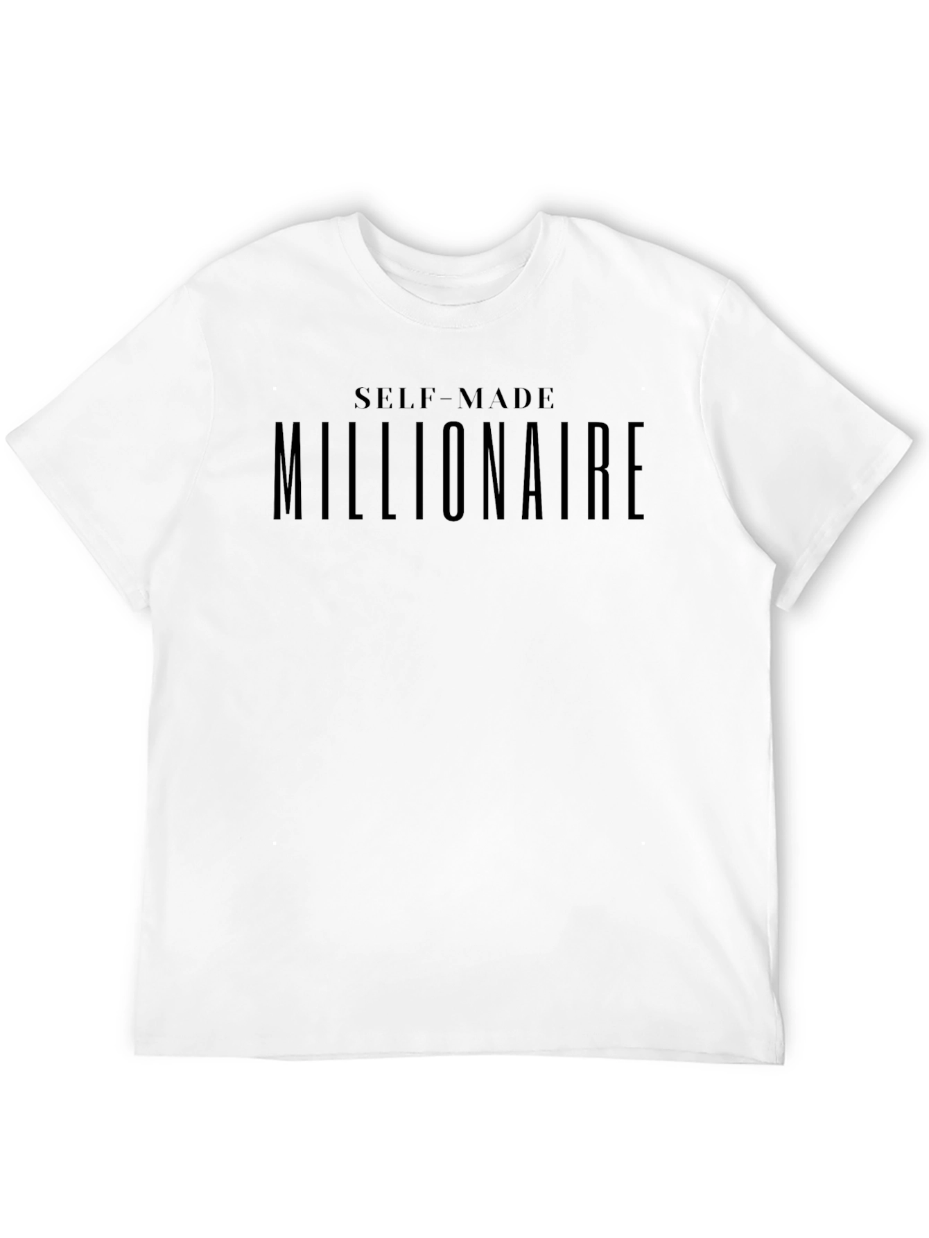 Self-Made Millionaire Black Graphic Tee