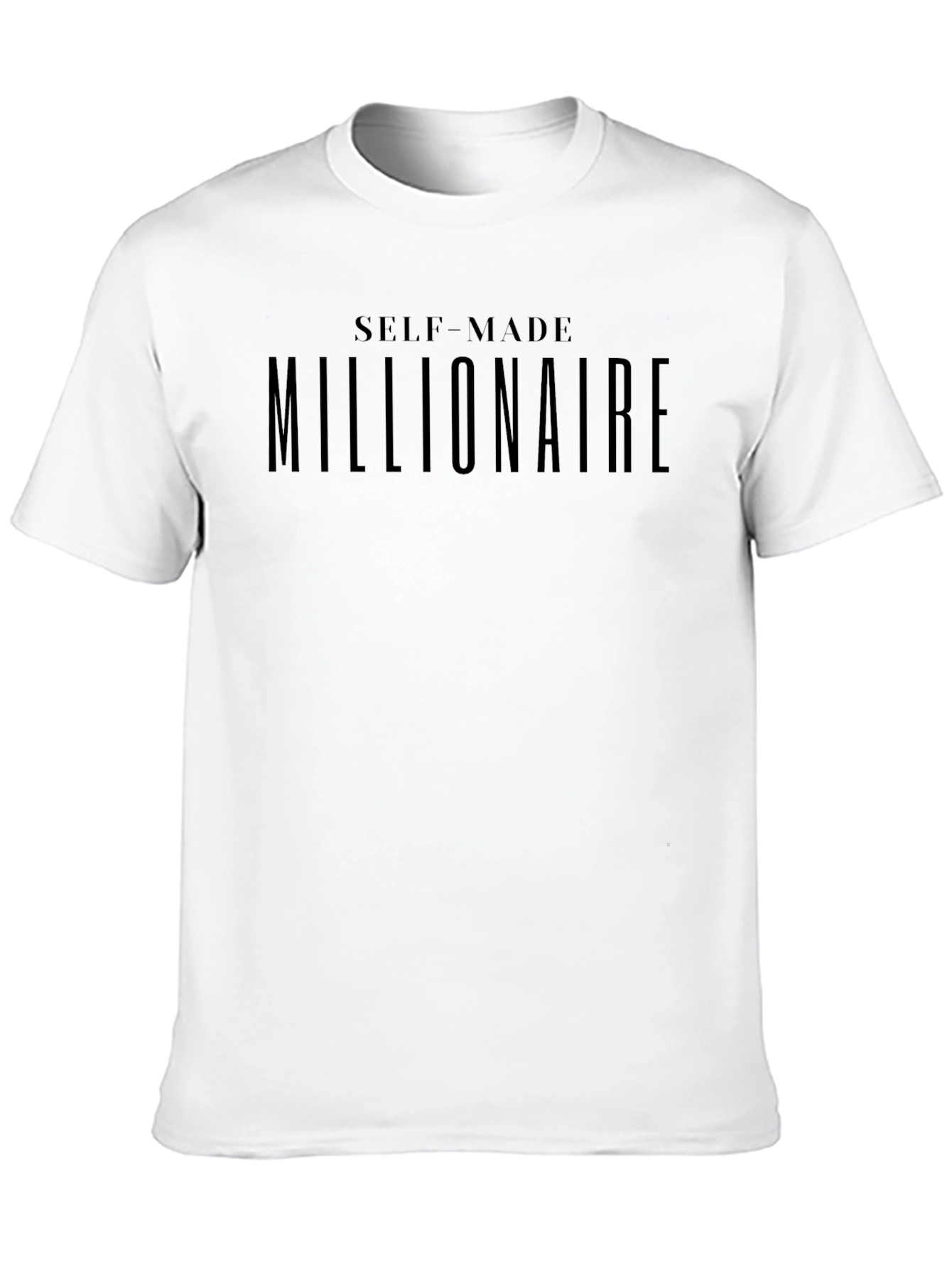 Self-Made Millionaire Black Graphic Tee