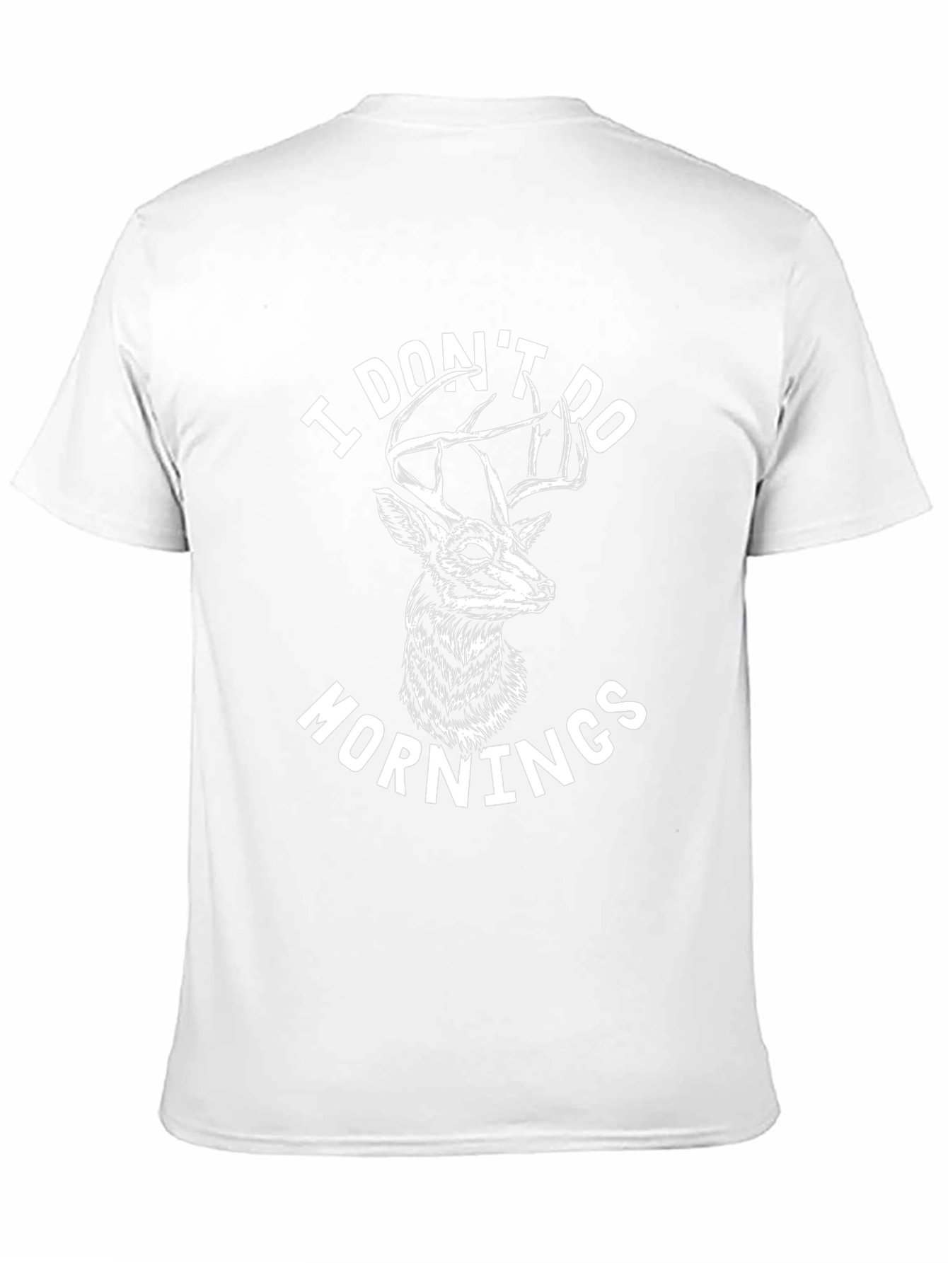I Dont Do Mornings Deer Graphic Tee