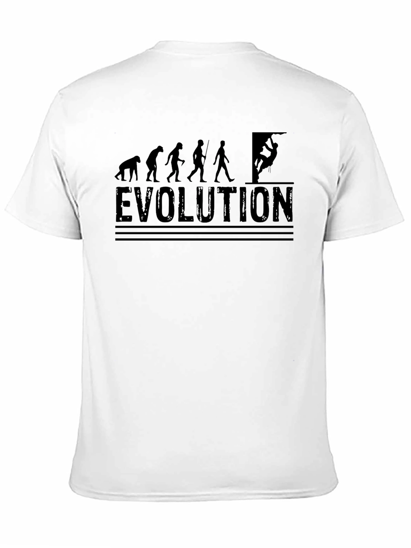 Evolution of Climbing Black T-Shirt