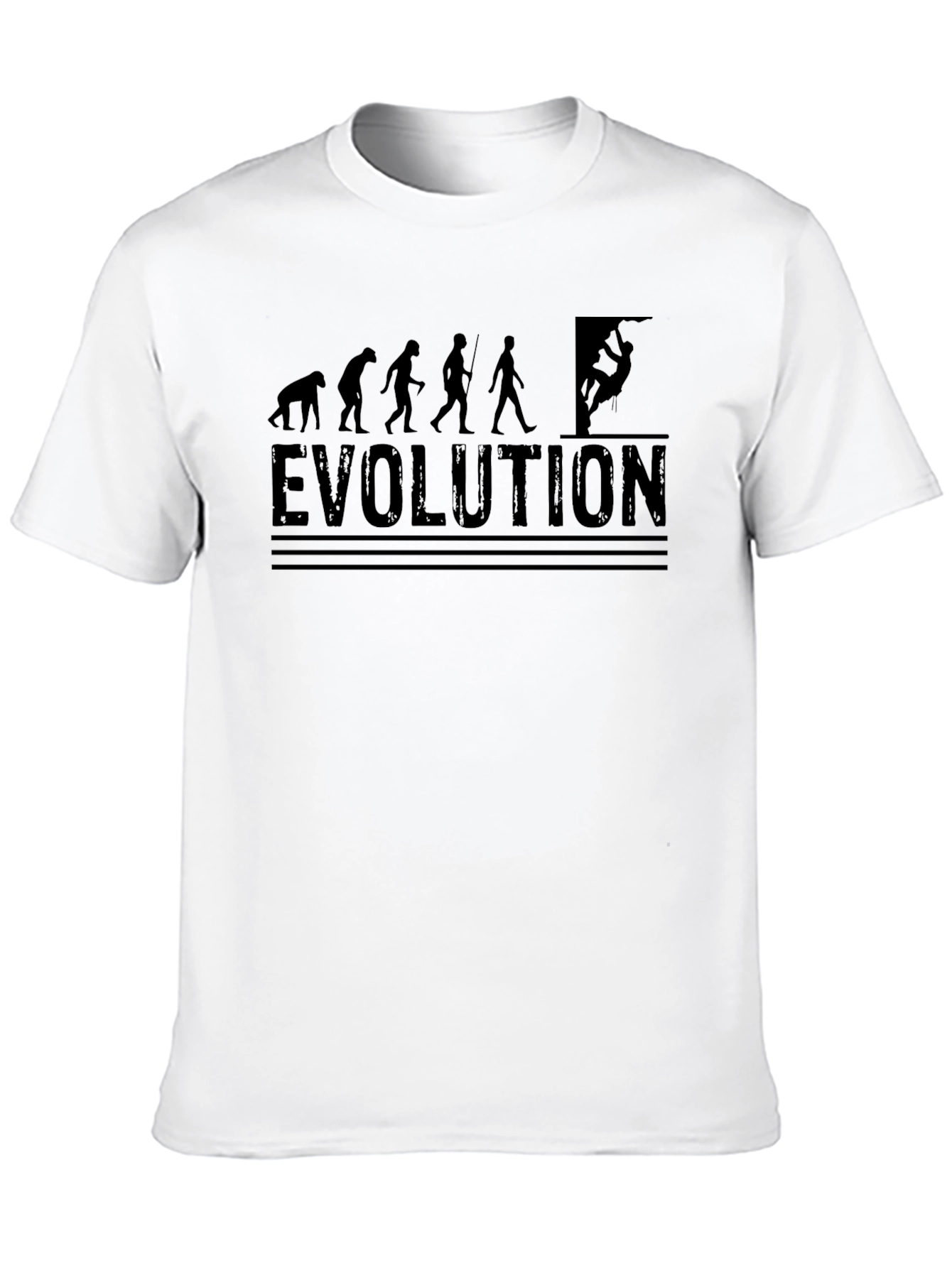 Evolution of Climbing Black T-Shirt