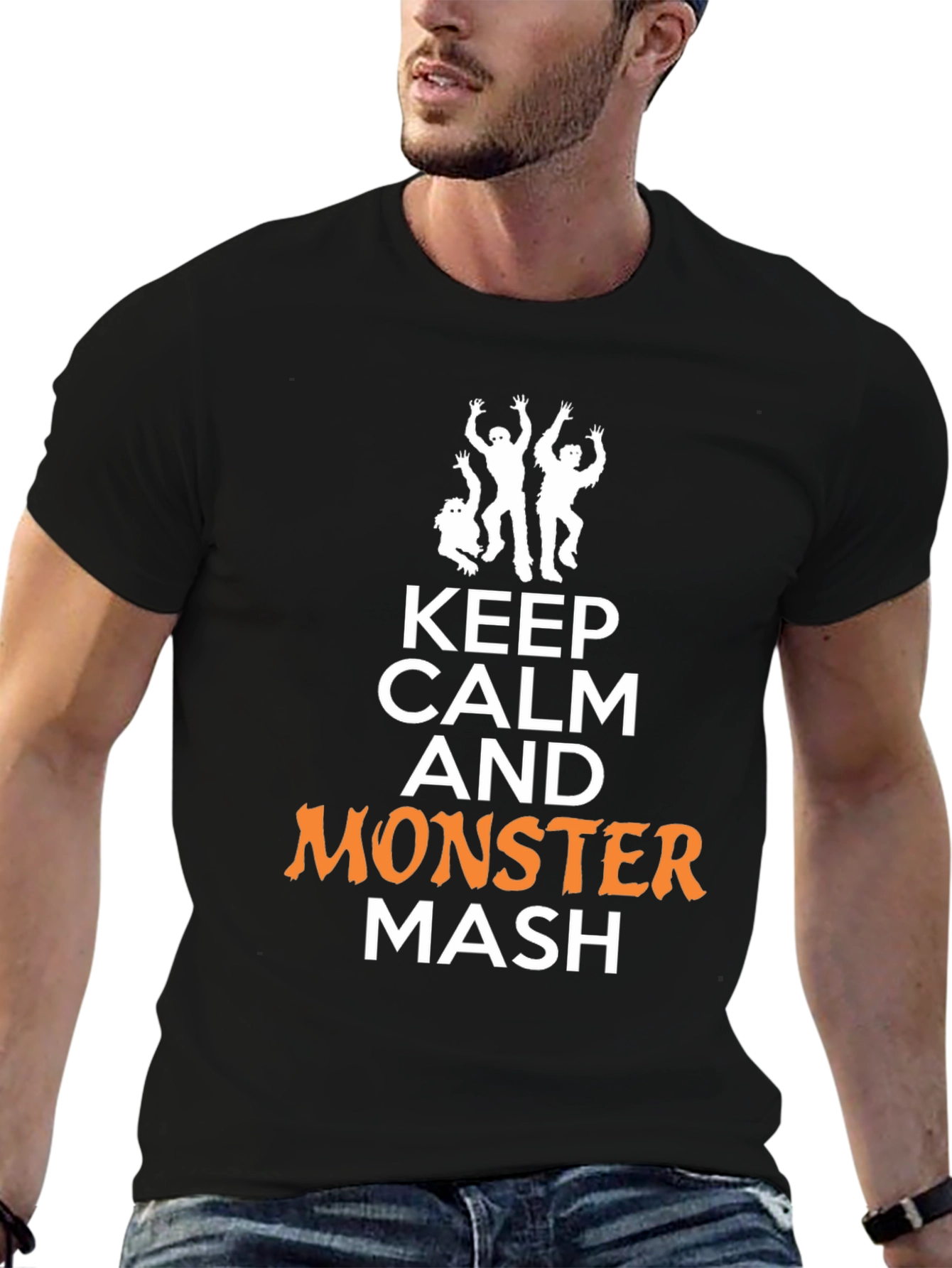 Keep Calm Monster Mash Halloween Graphic Tee