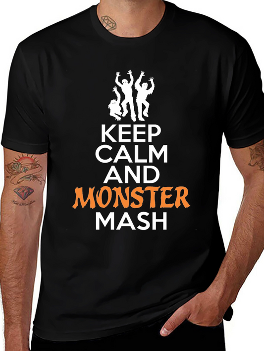 Keep Calm Monster Mash Halloween Graphic Tee