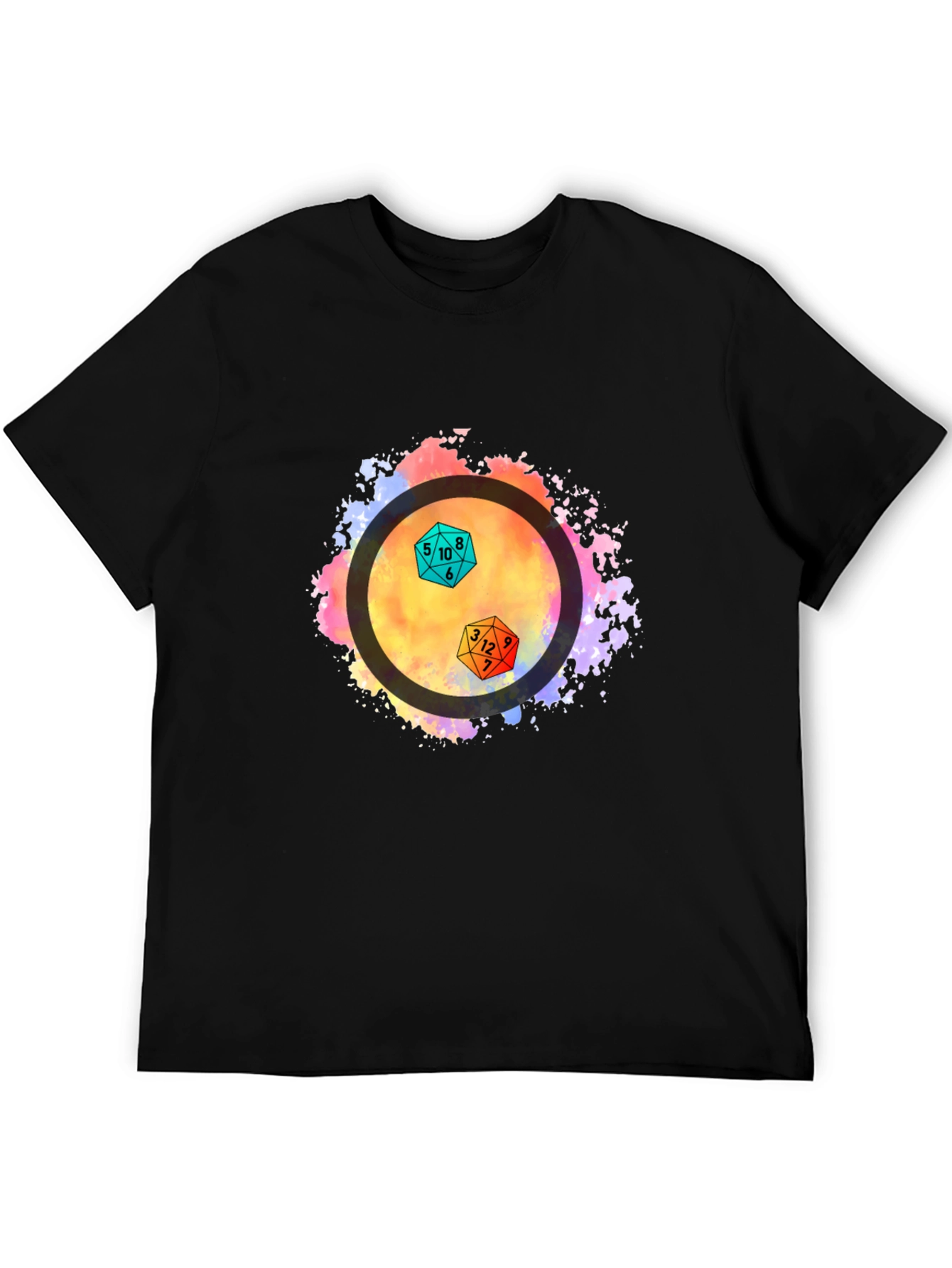 Dice Graphic Tee - Black Unisex T-Shirt