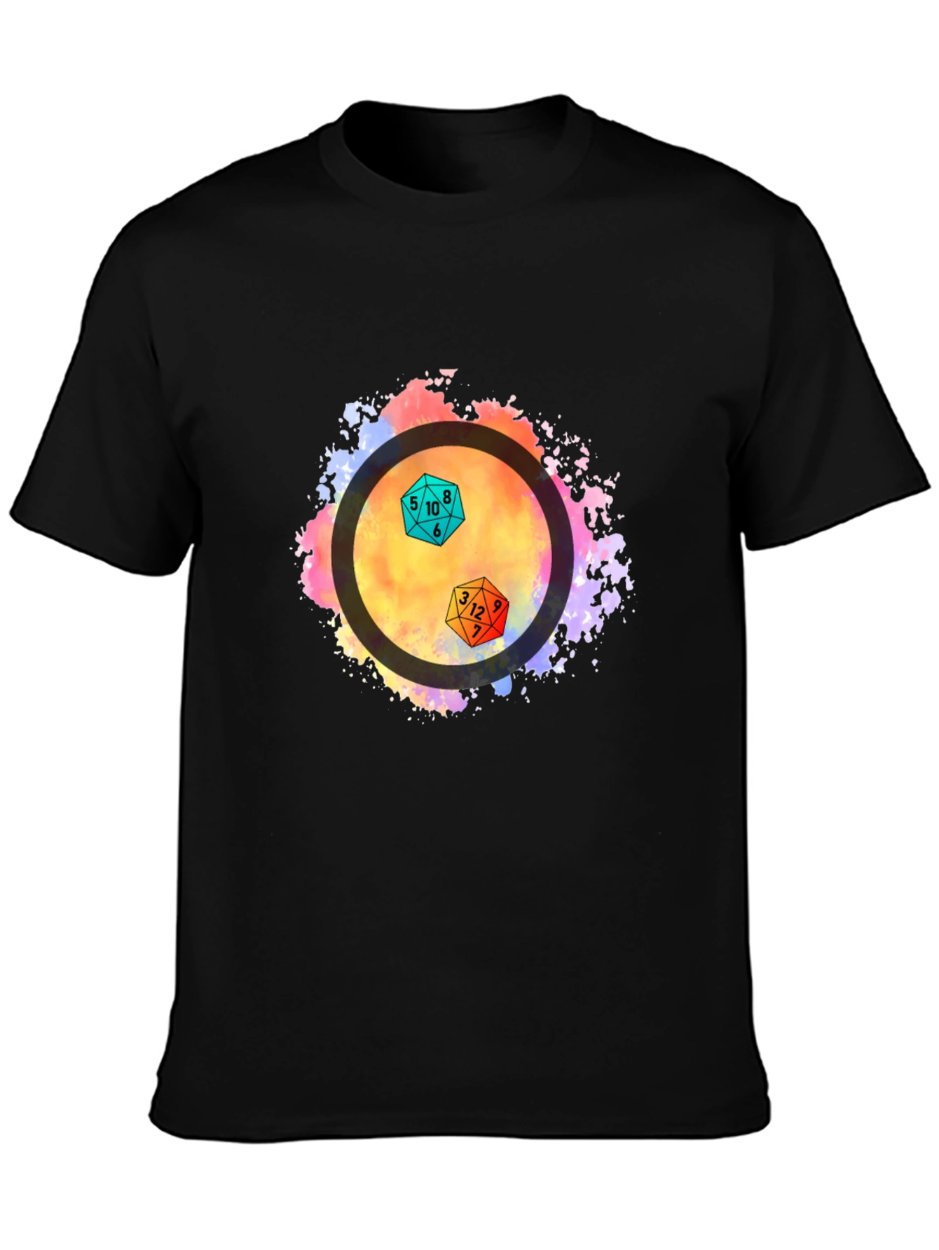 Dice Graphic Tee - Black Unisex T-Shirt