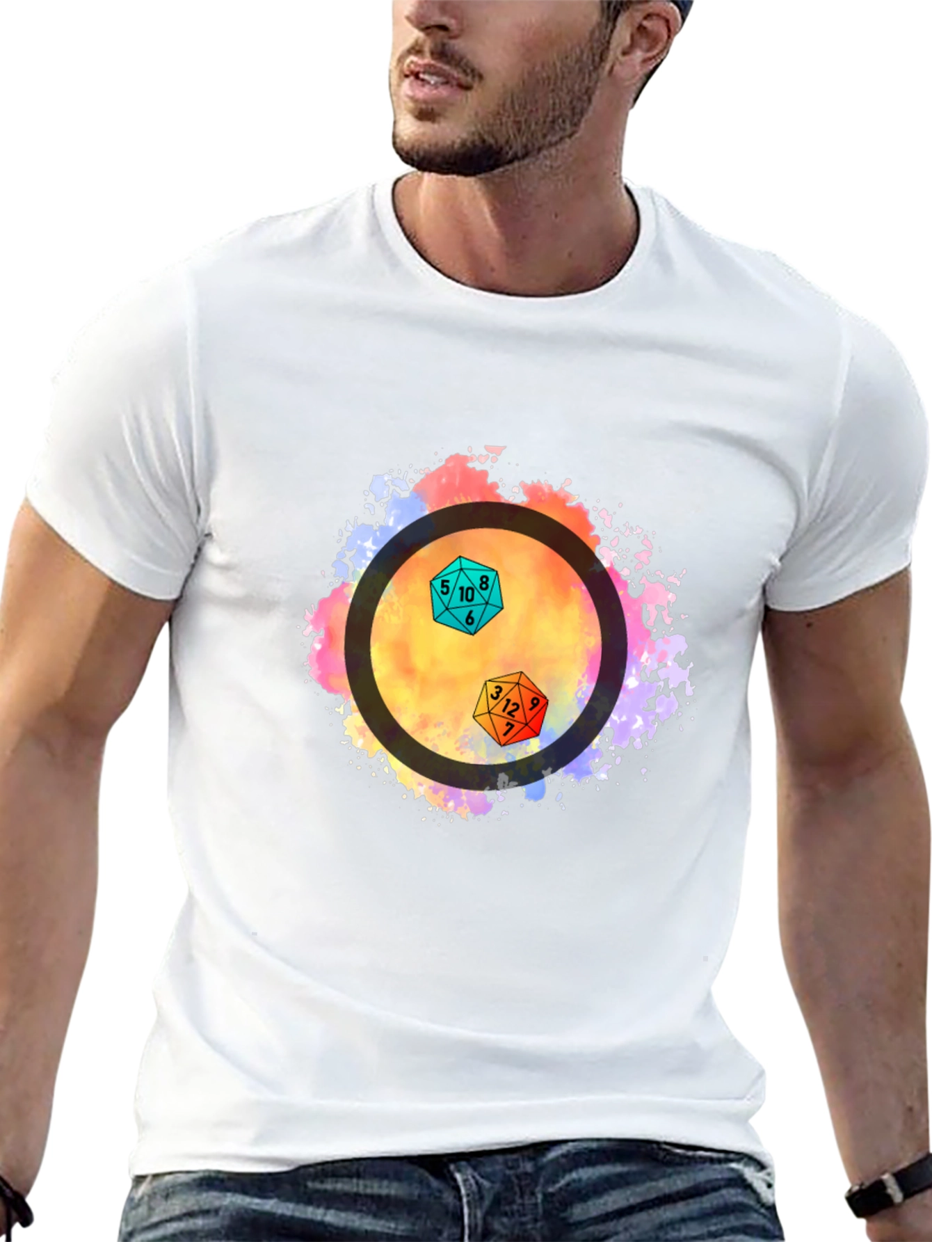 Dice Graphic Tee - Black Unisex T-Shirt