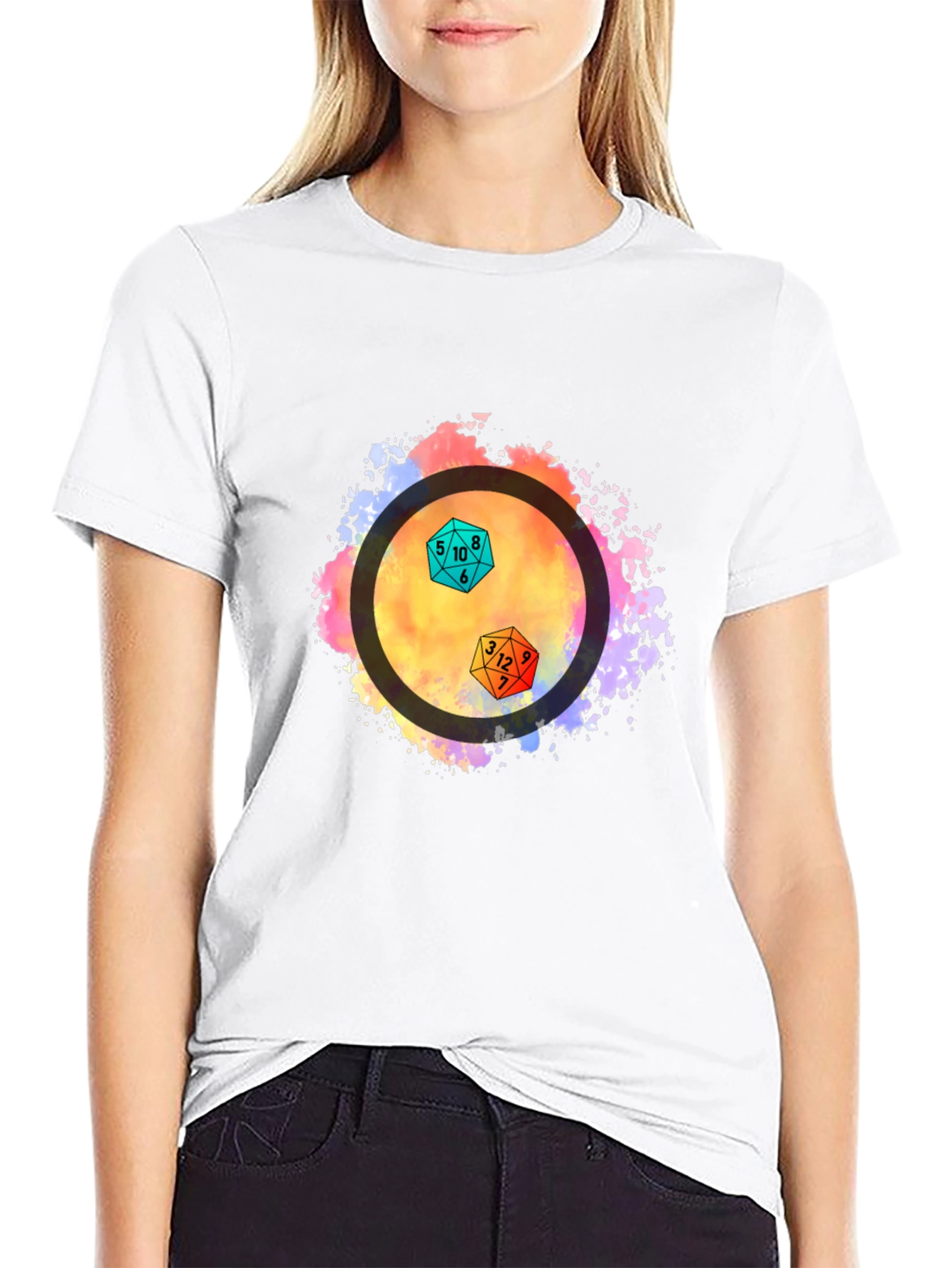Dice Graphic Tee - Black Unisex T-Shirt
