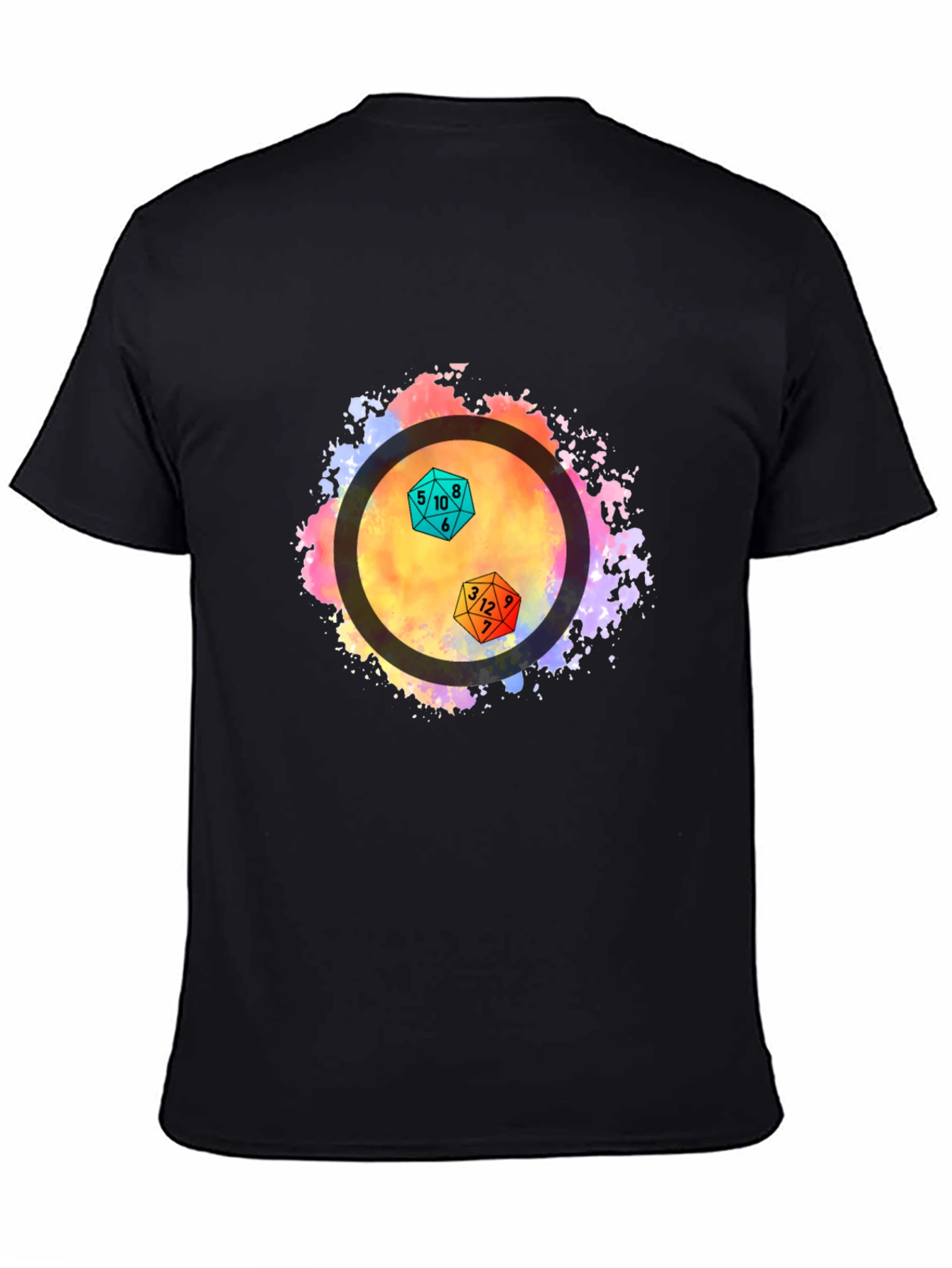 Dice Graphic Tee - Black Unisex T-Shirt