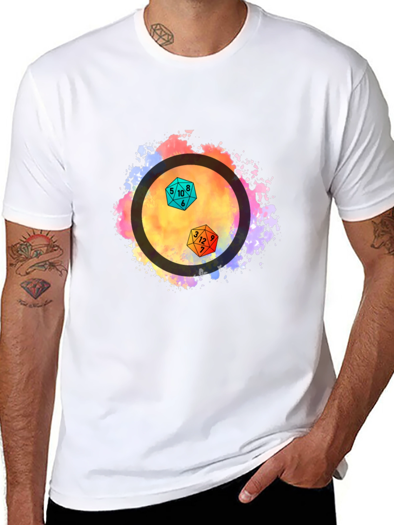 Dice Graphic Tee - Black Unisex T-Shirt