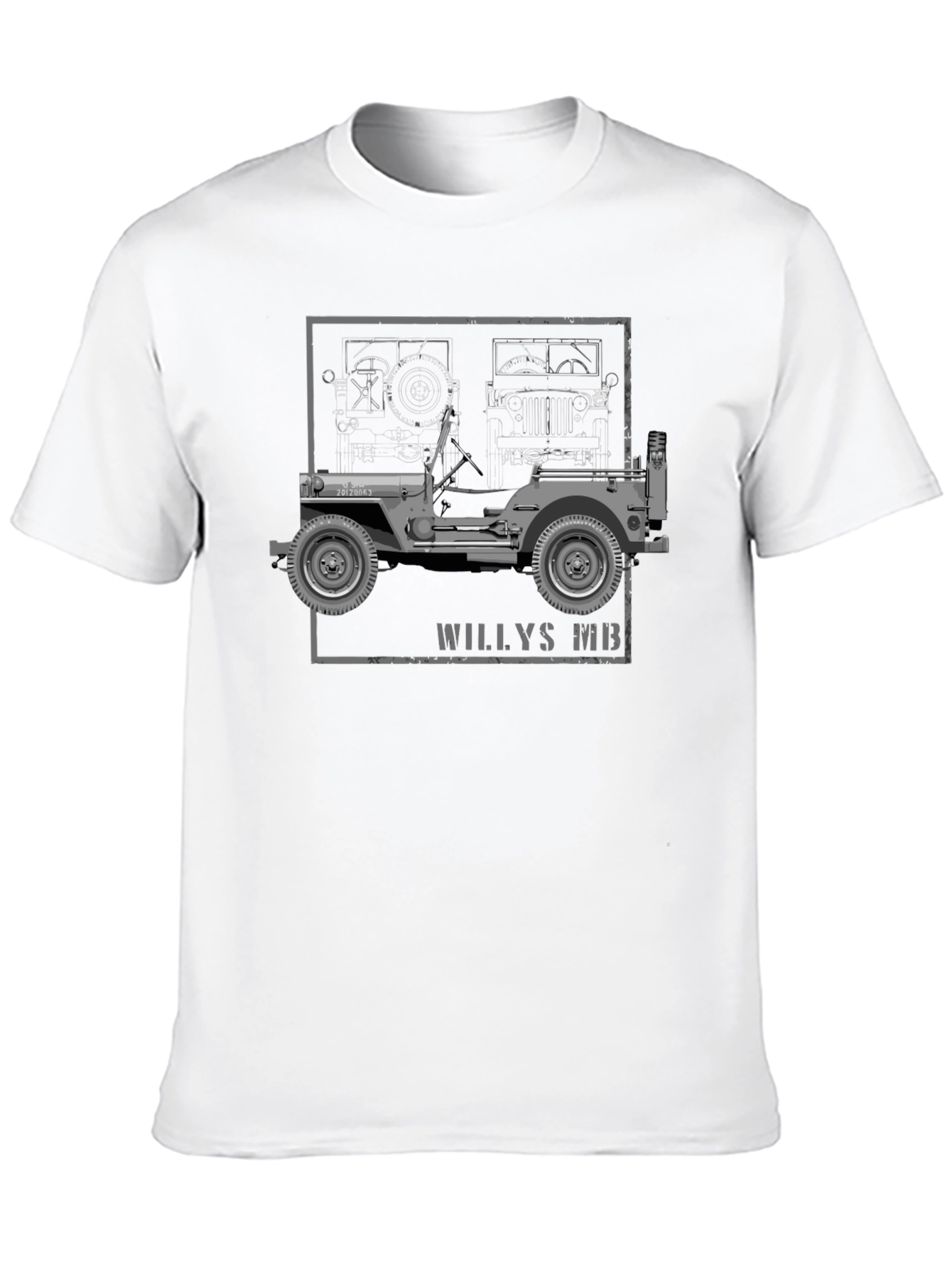 Willys MB Blueprint Graphic Tee