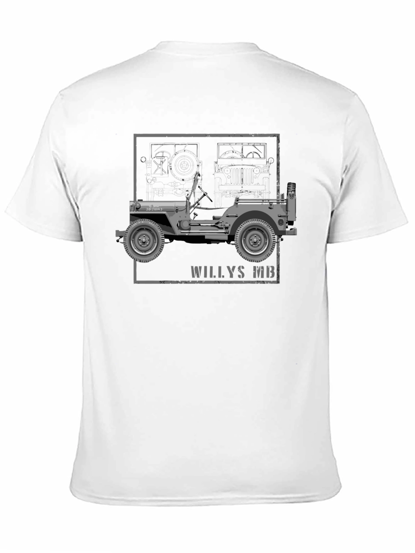Willys MB Blueprint Graphic Tee