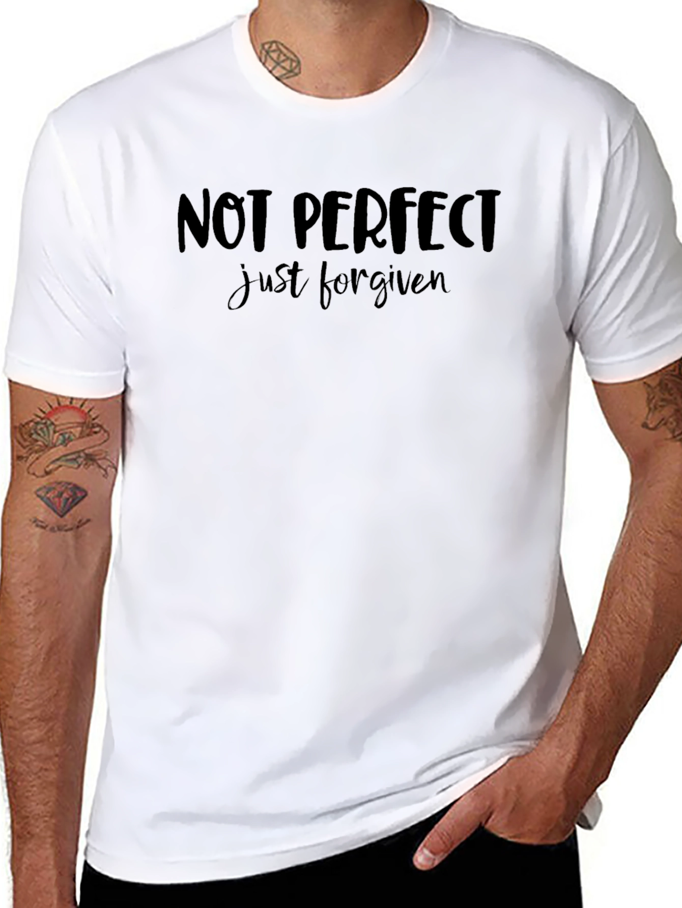 Not Perfect Just Forgiven Graphic Tee