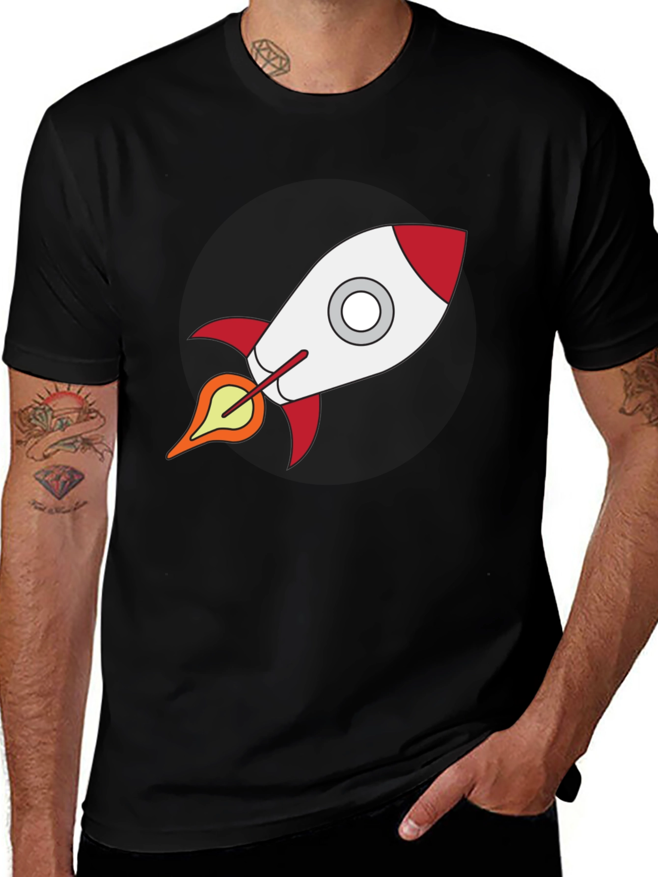 Rocket Graphic T-Shirt - Bold Design