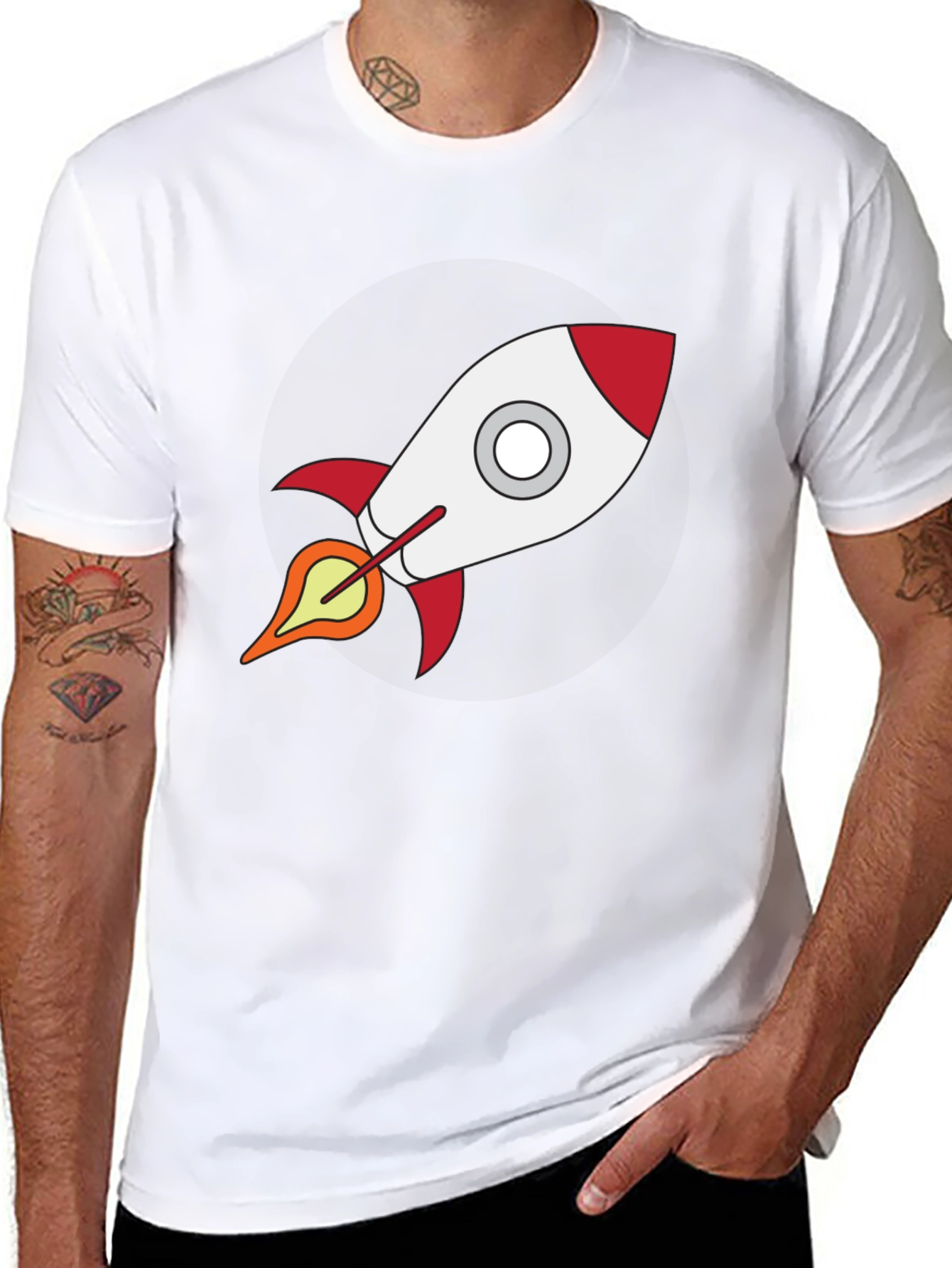 Rocket Graphic T-Shirt - Bold Design