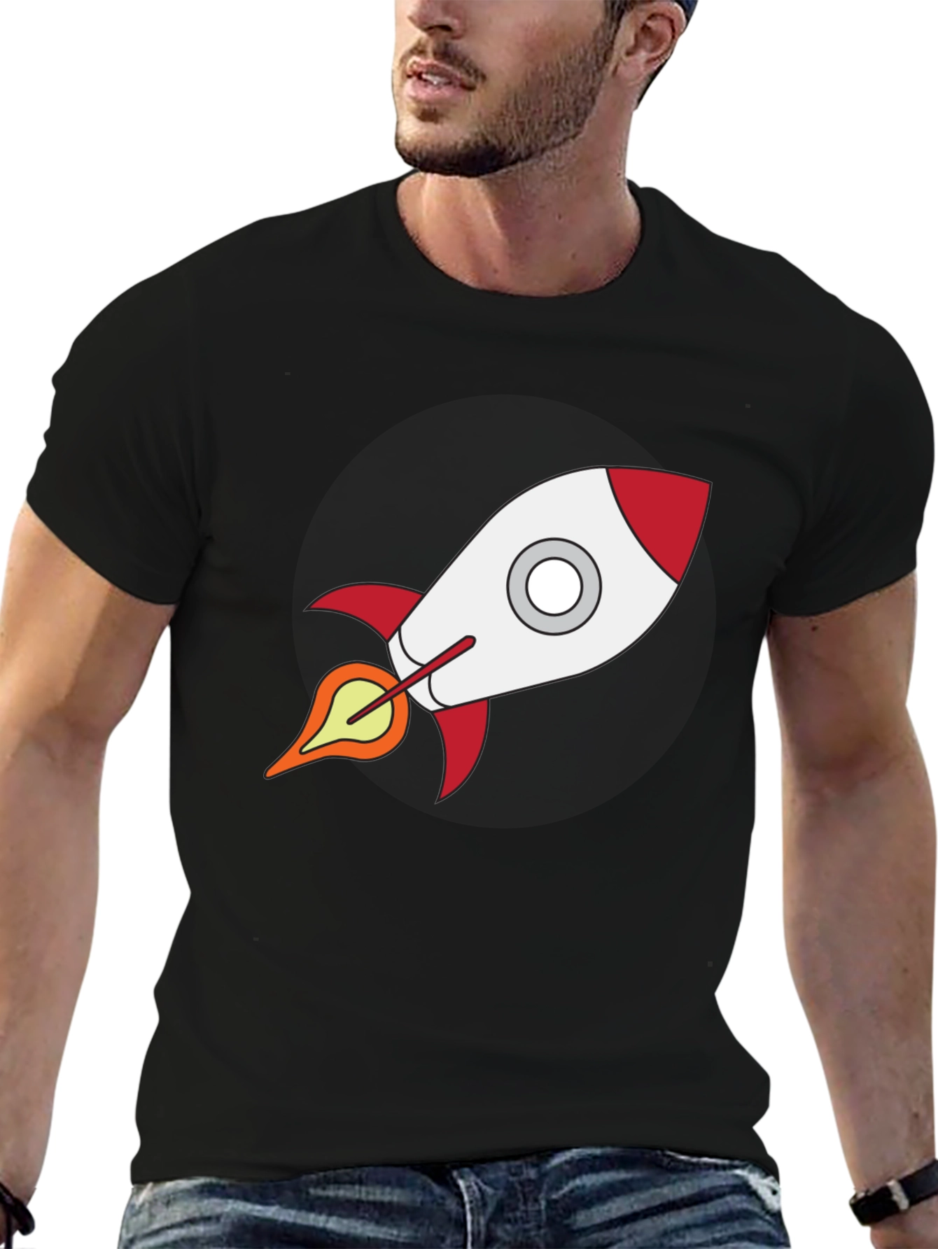 Rocket Graphic T-Shirt - Bold Design