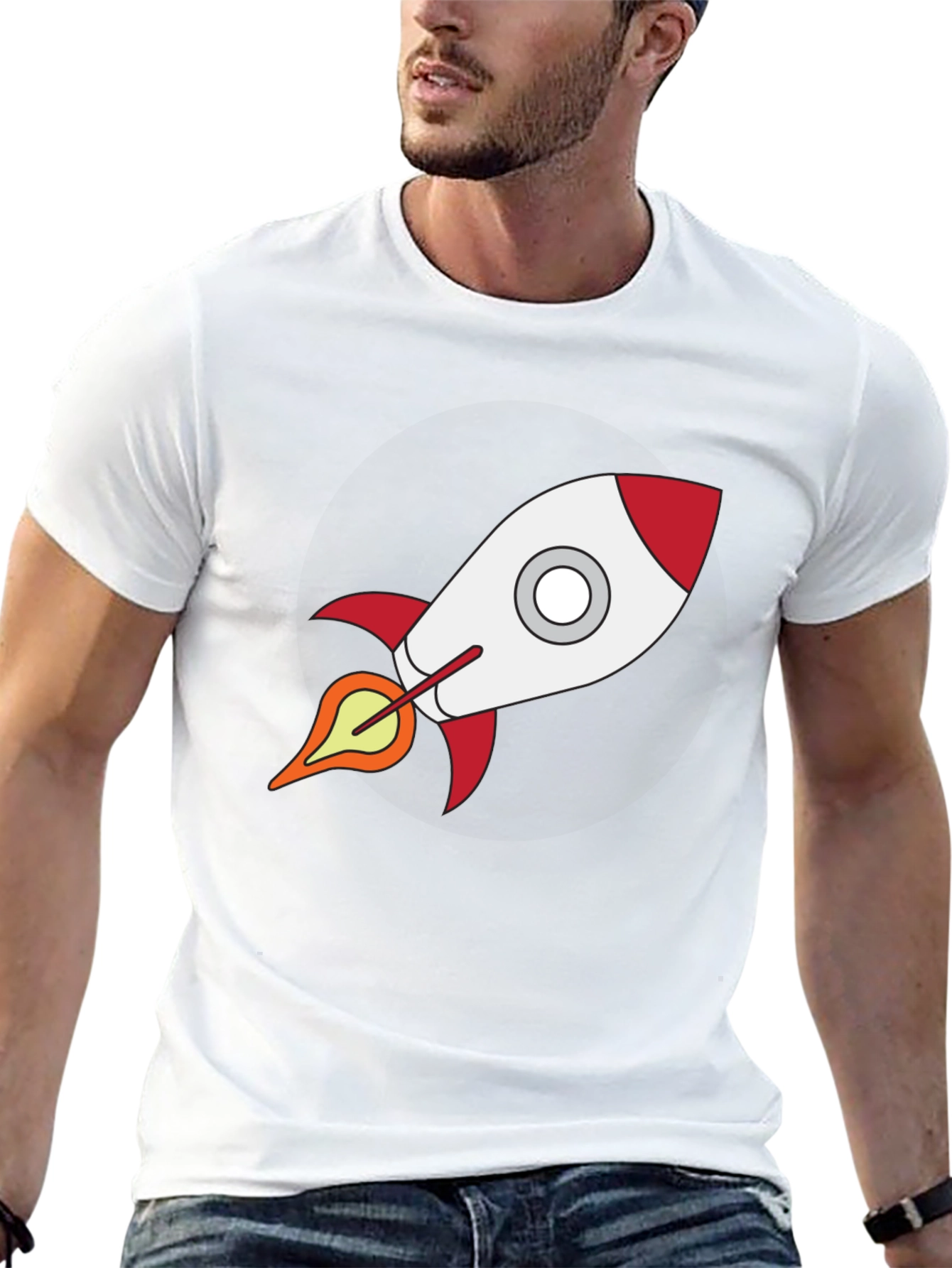 Rocket Graphic T-Shirt - Bold Design